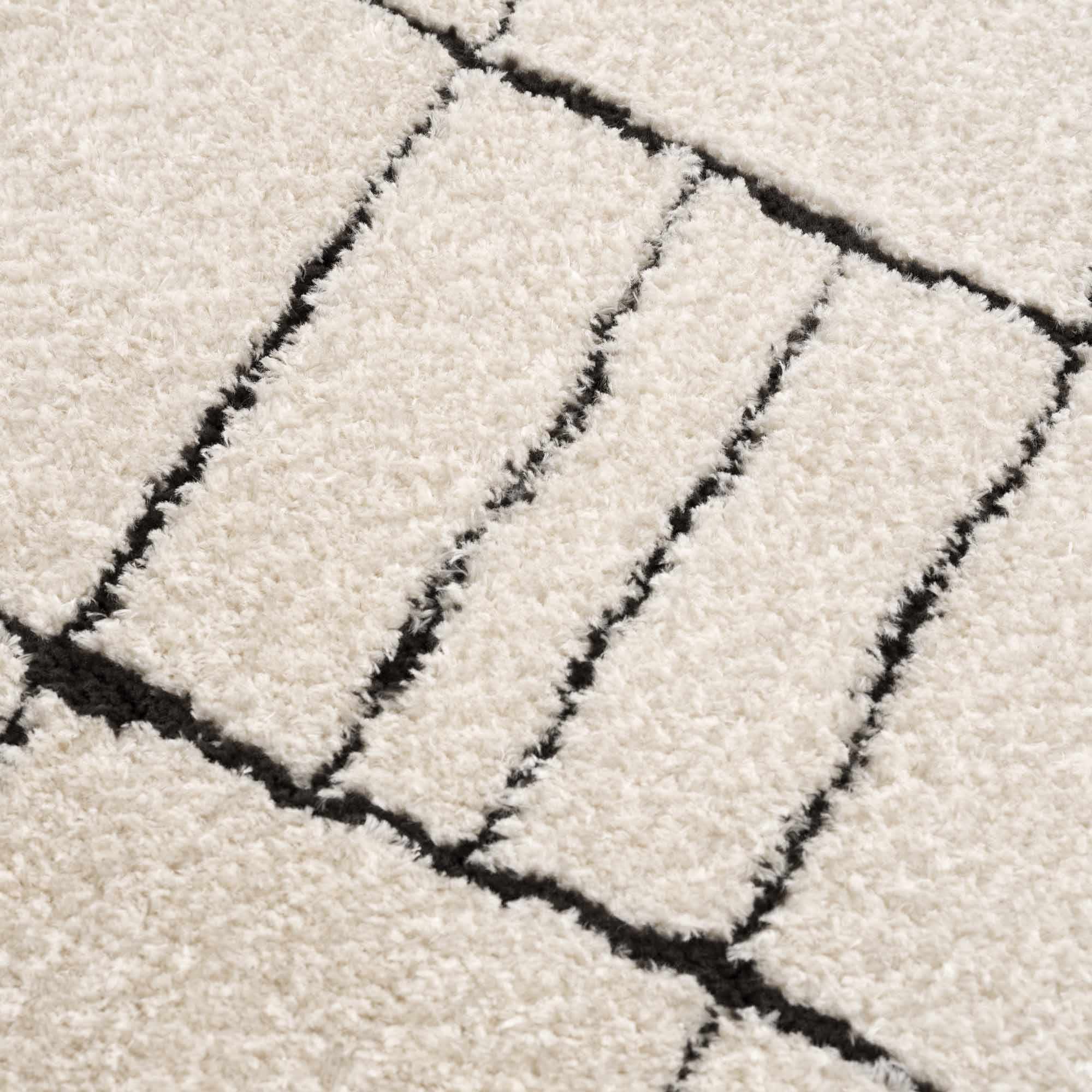 Keanu Black & White Area Rug - Clearance - Image 15