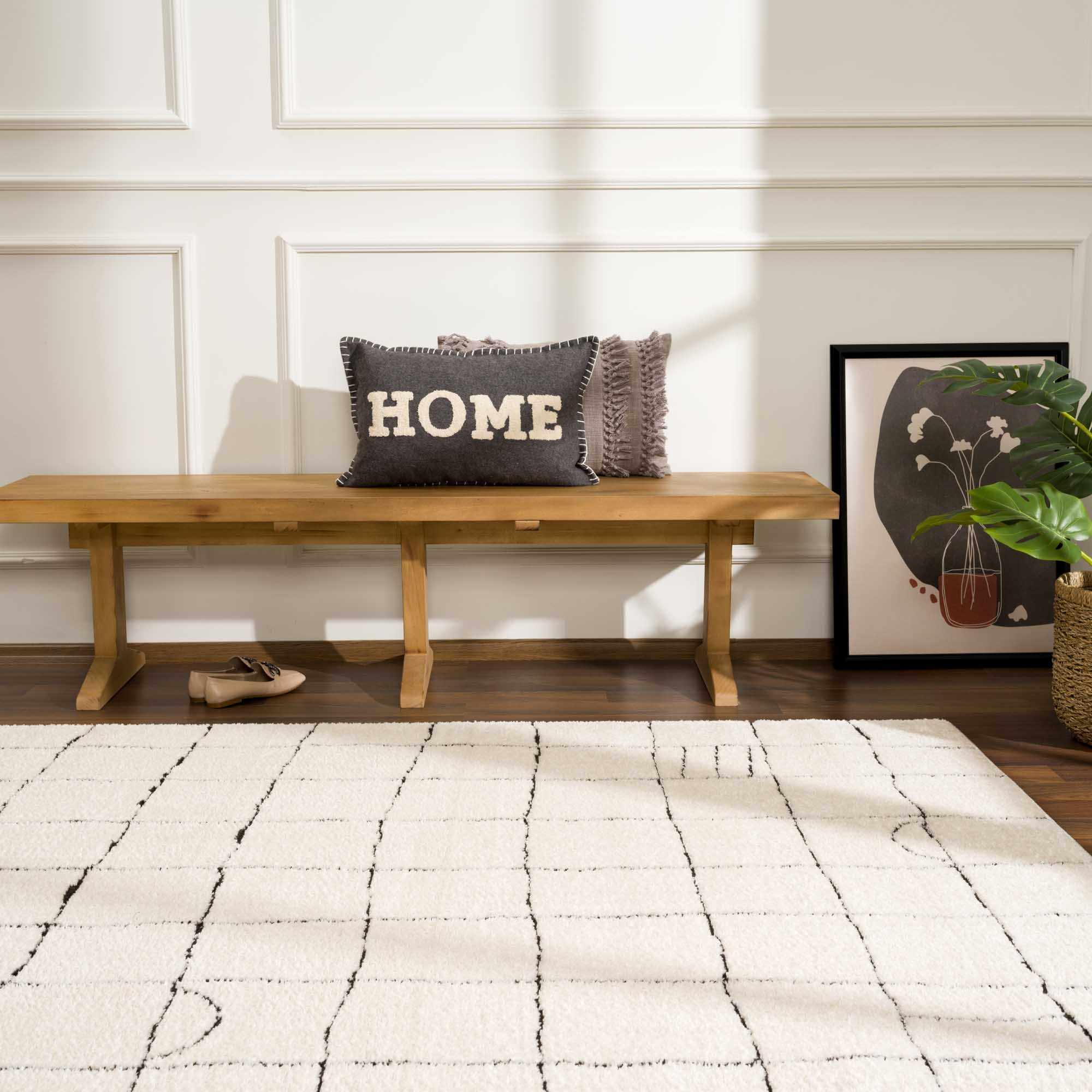 Keanu Black & White Area Rug - Clearance - Image 4