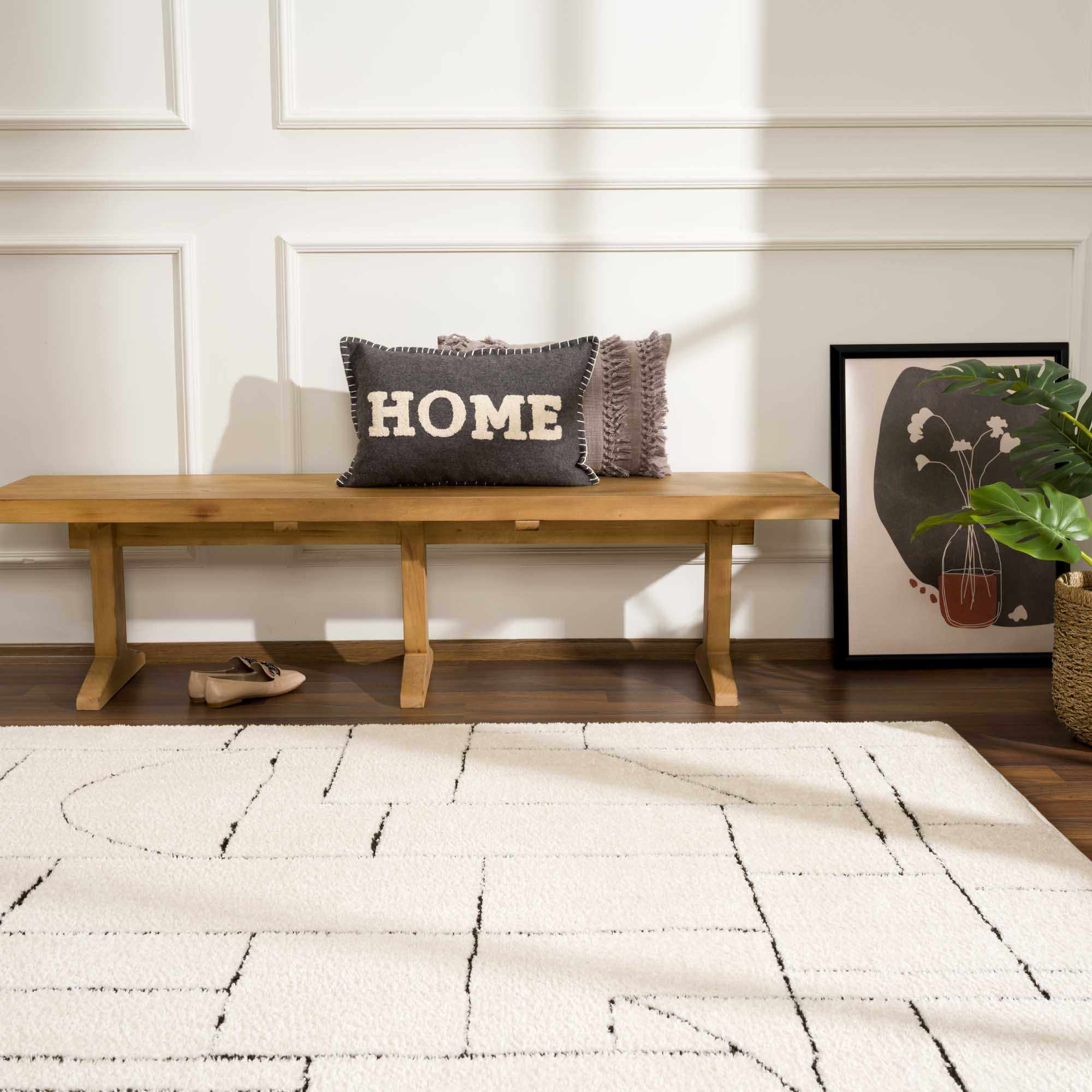 Keats Black & White  Area Rug - Clearance - Image 10