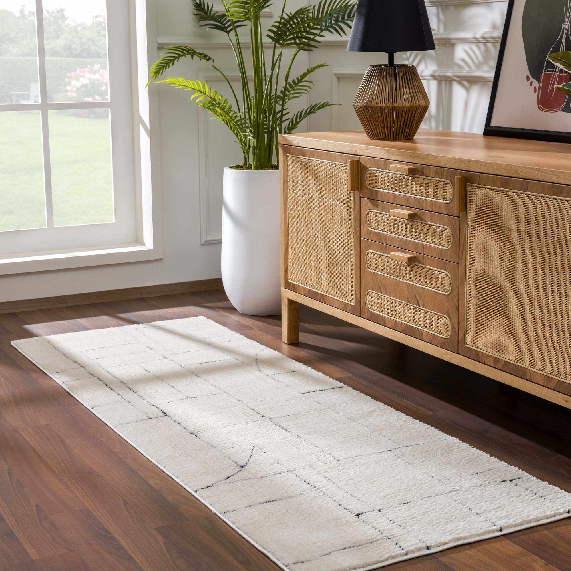 Keats Black & White  Area Rug - Clearance - Image 4