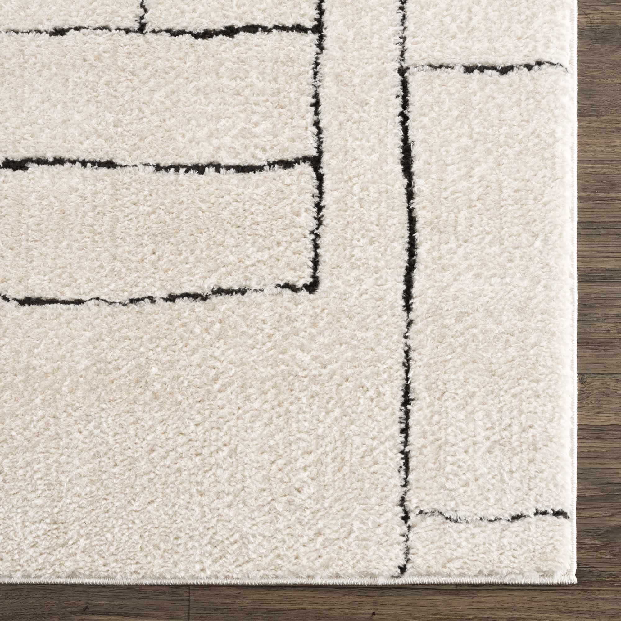 Keats Black & White  Area Rug - Clearance - Image 8