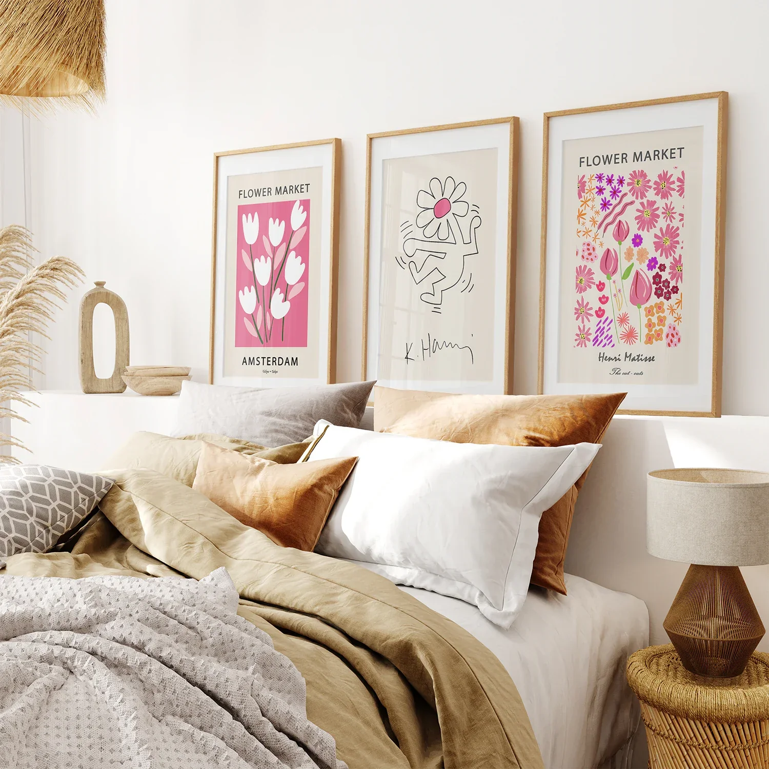 Keith Haring & Matisse Pink Set of 3 Prints - Image 3