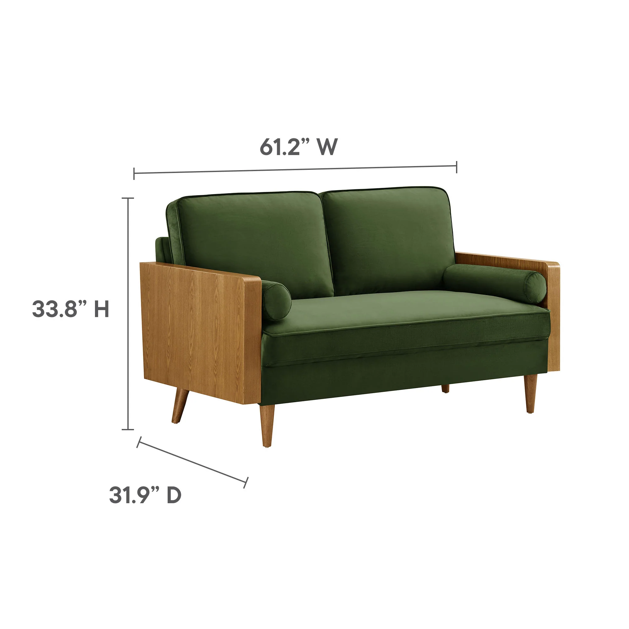 Kellan Performance Velvet Loveseat by Modway - Image 3