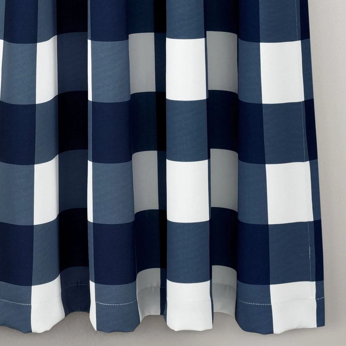 Kelly Checker Light Filtering Window Curtain Panel Set - Image 5