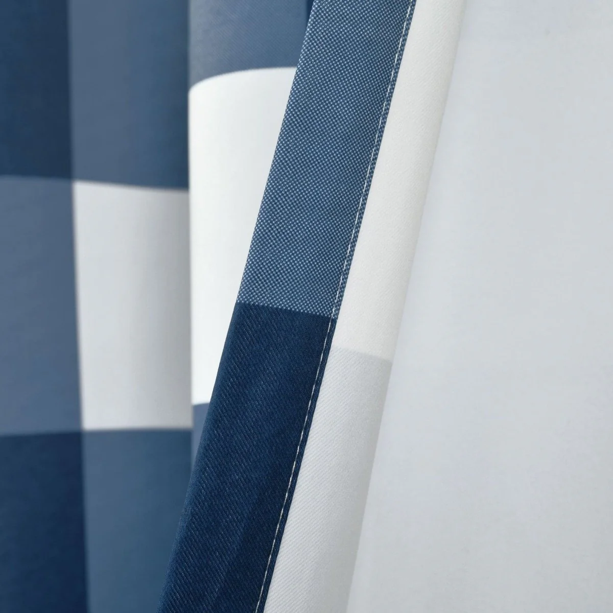 Kelly Checker Light Filtering Window Curtain Panel Set - Image 7