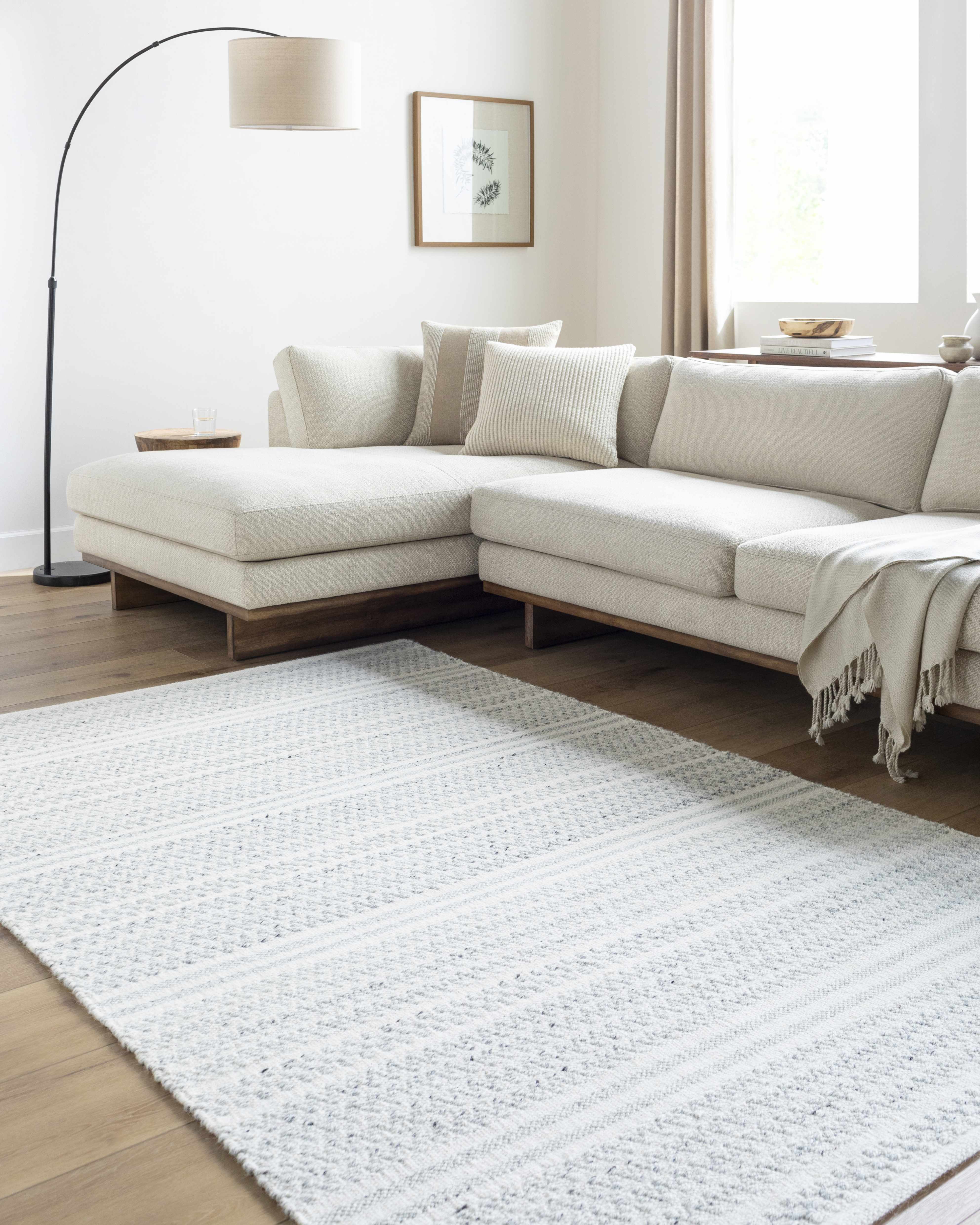 Kendi Cream Area Rug - Clearance - Image 2