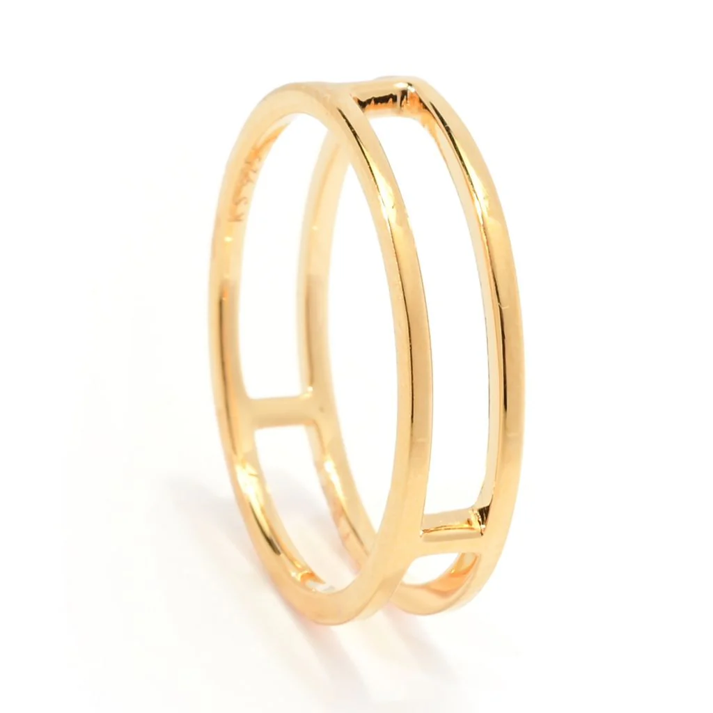Kendra Scott 18K Gold Vermeil "Bennett" Double Band Ring - Image 2