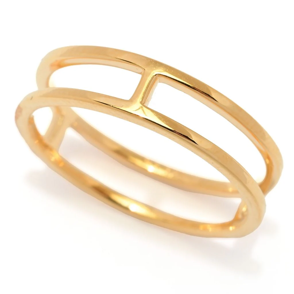Kendra Scott 18K Gold Vermeil "Bennett" Double Band Ring - Image 3