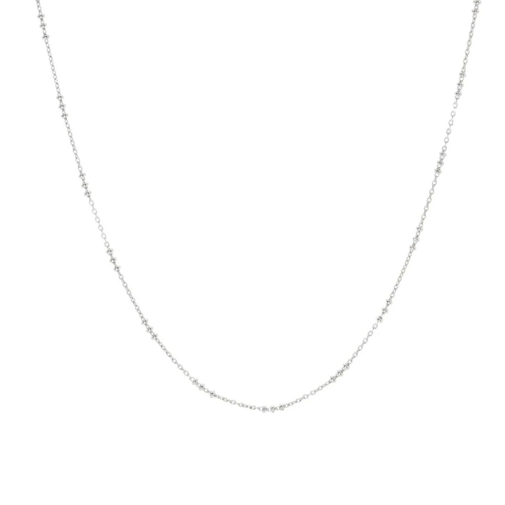 Kendra Scott Sterling Silver Polished 18" Satellite Chain Necklace - Image 3