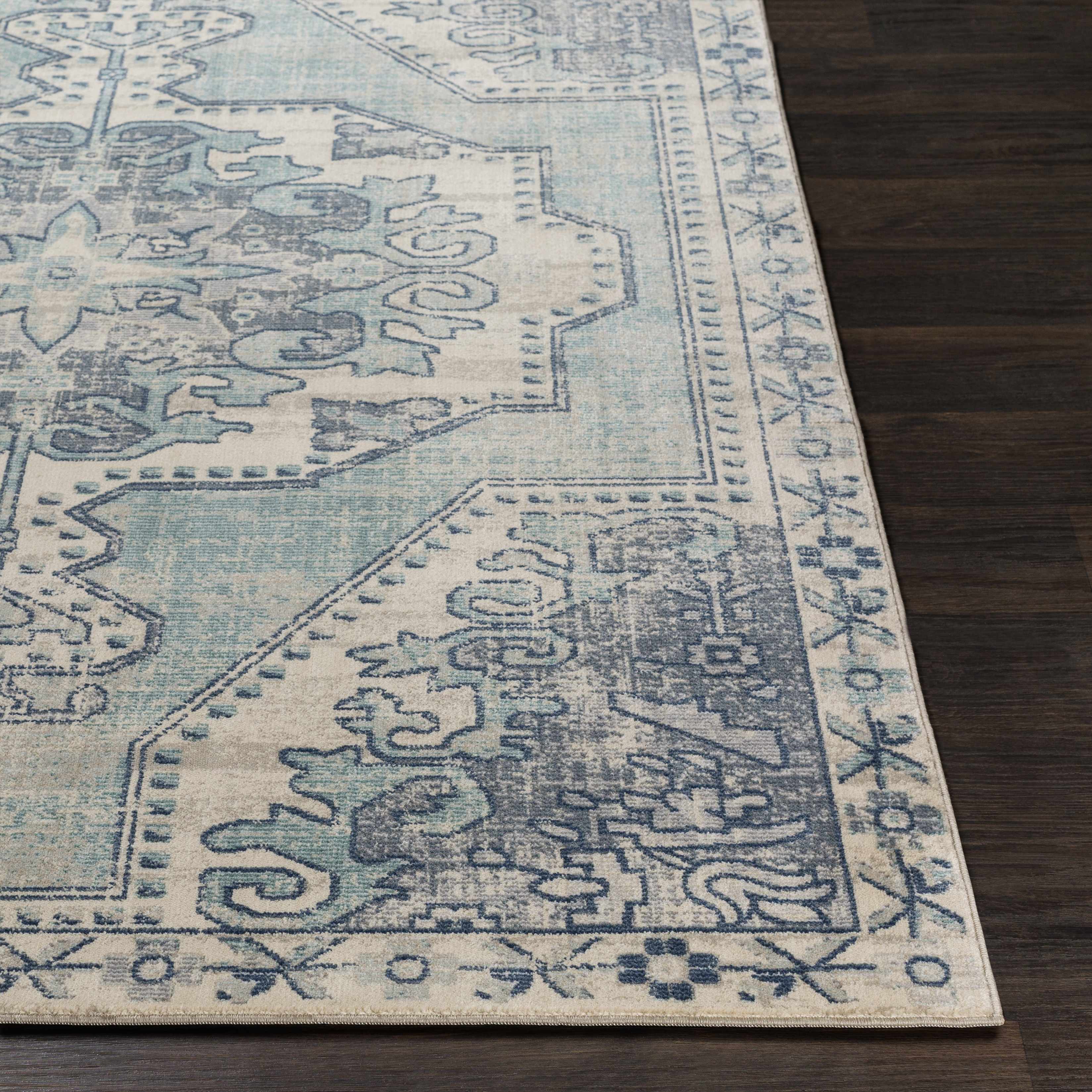 Kenmare Blue Medallion Rug - Clearance - Image 10