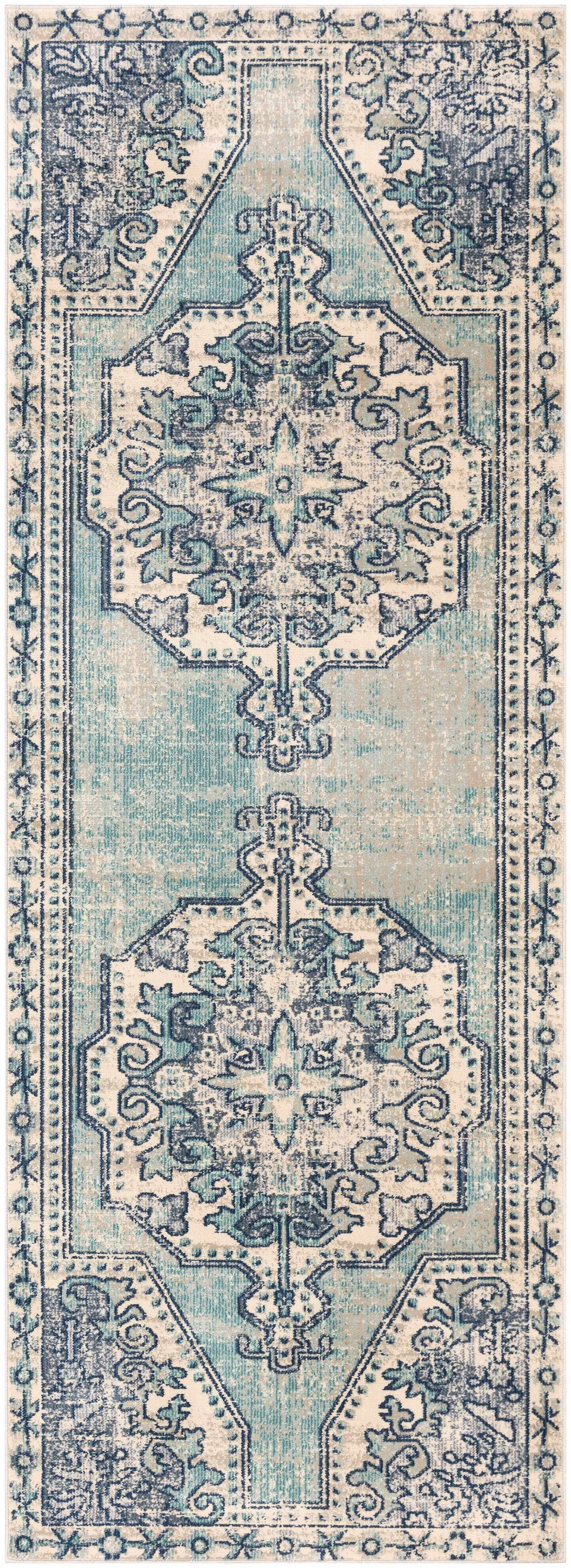 Kenmare Blue Medallion Rug - Clearance - Image 11