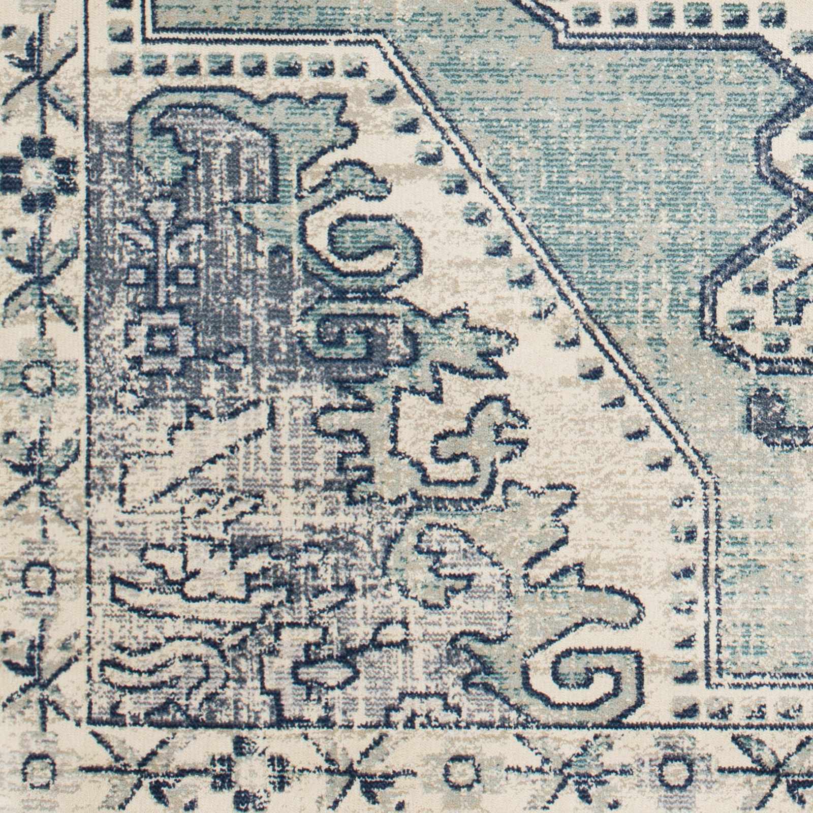 Kenmare Blue Medallion Rug - Clearance - Image 12