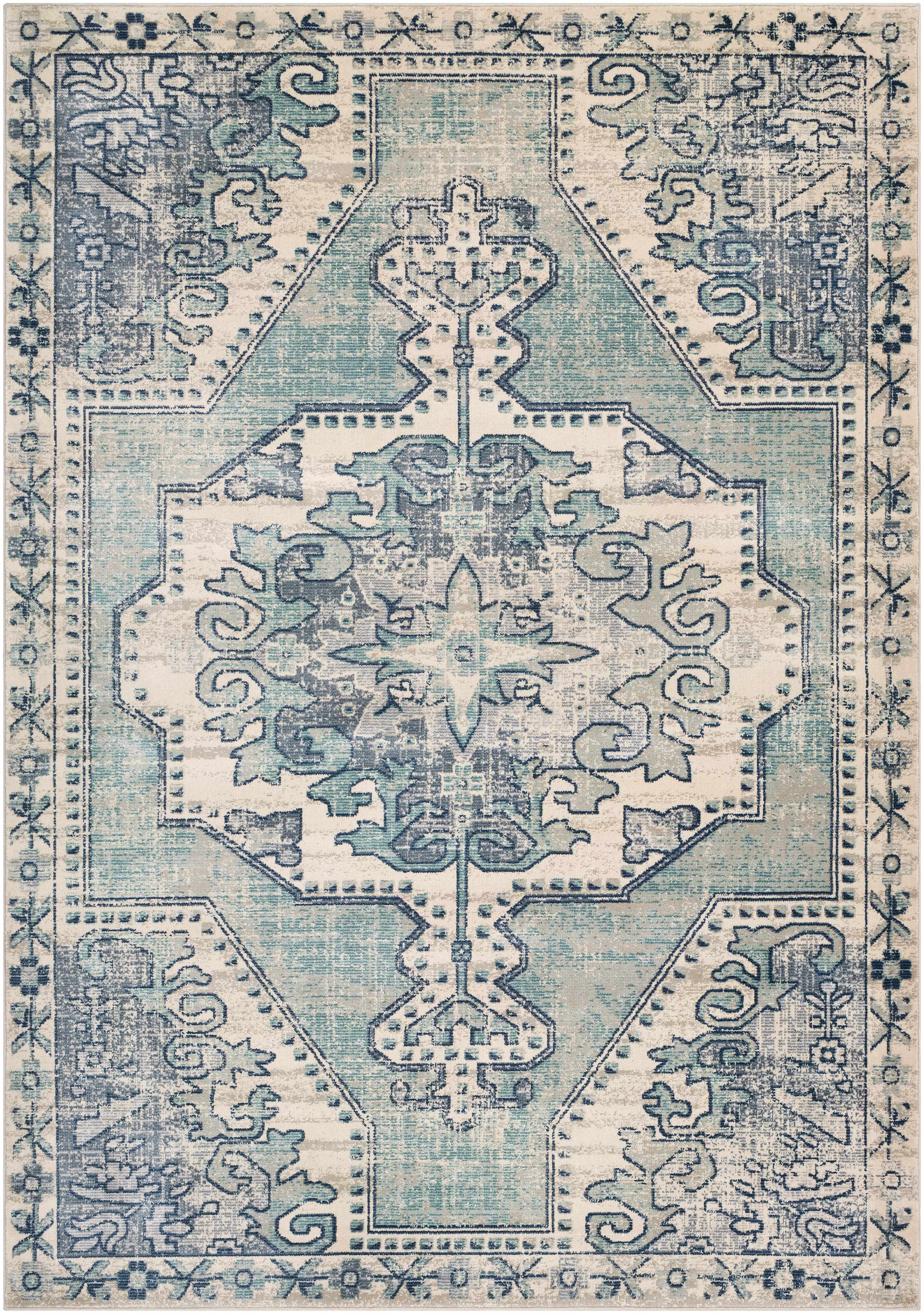 Kenmare Blue Medallion Rug - Clearance - Image 14