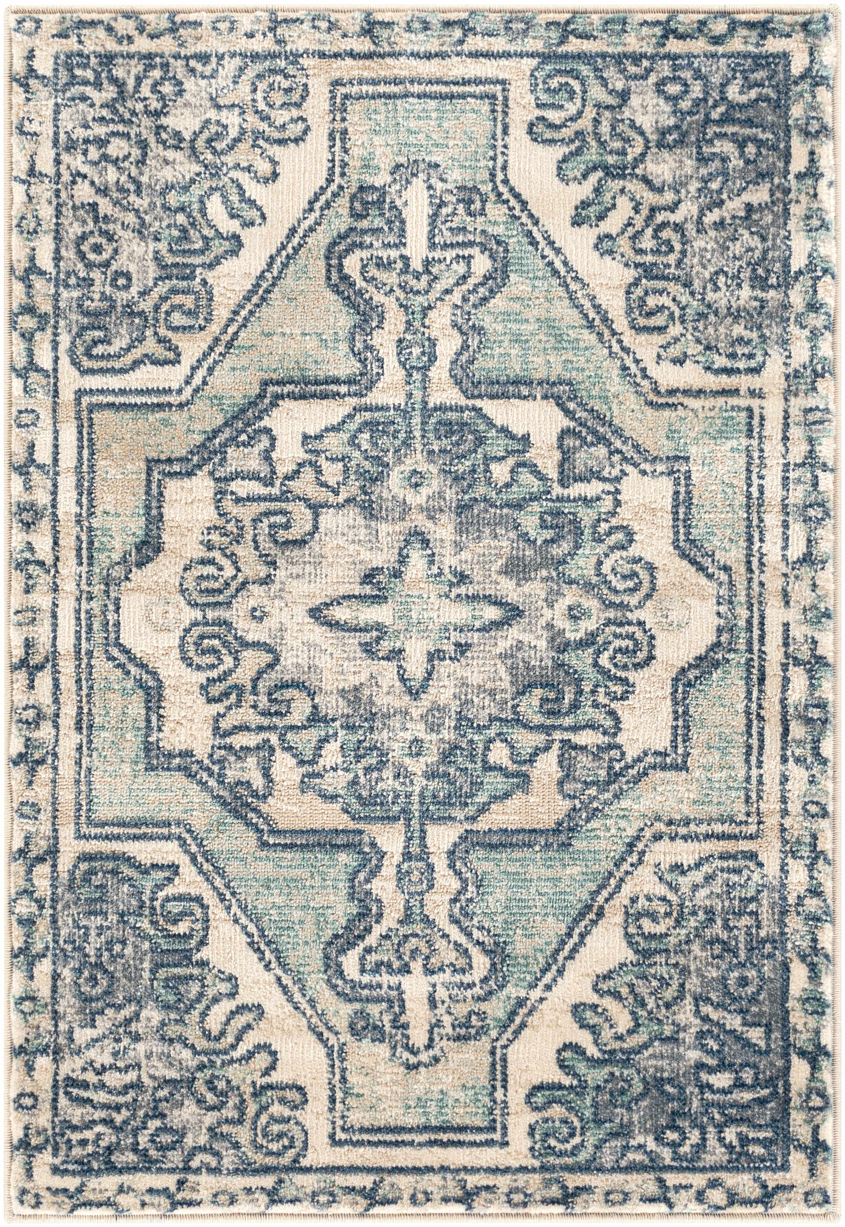 Kenmare Blue Medallion Rug - Clearance - Image 15