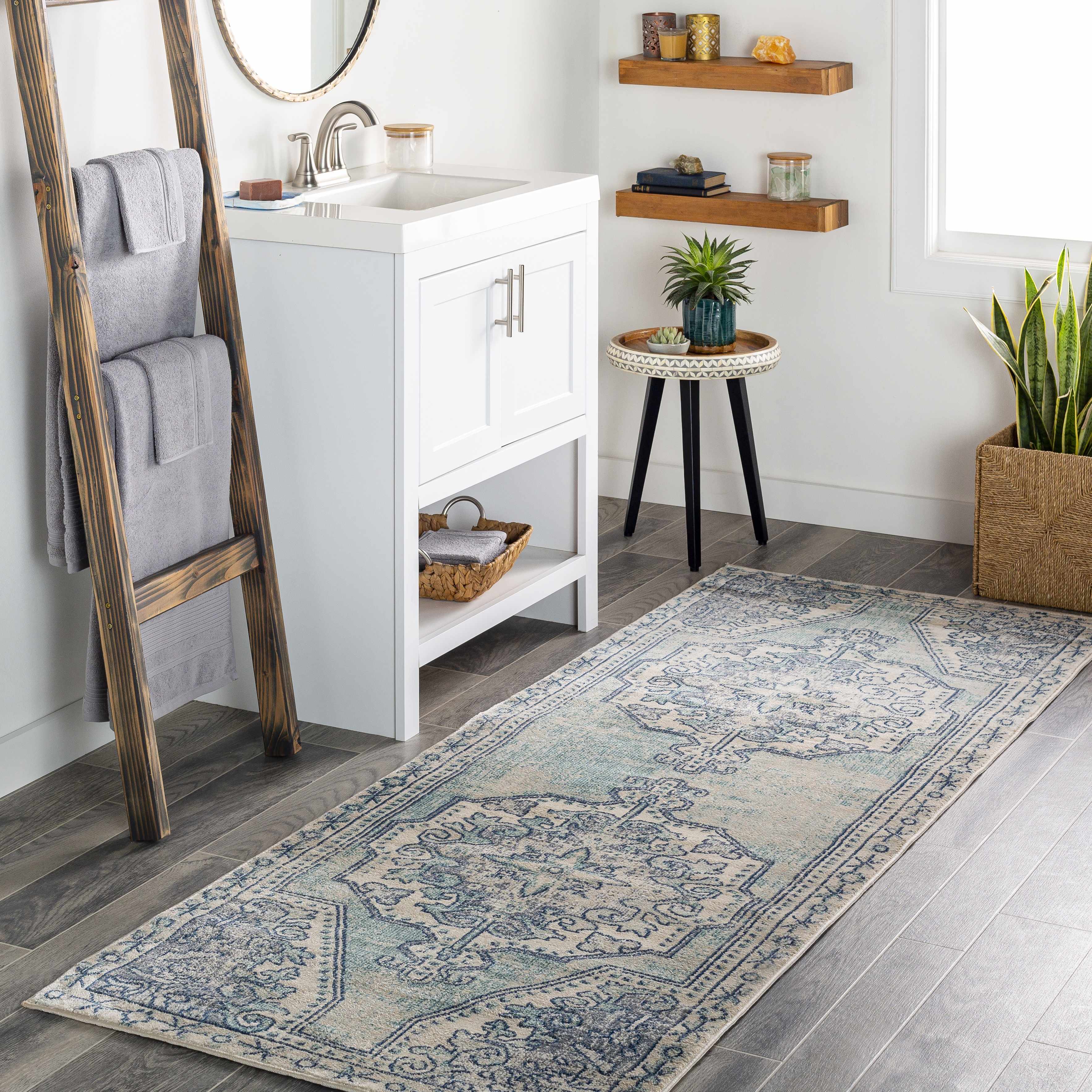 Kenmare Blue Medallion Rug - Clearance - Image 17