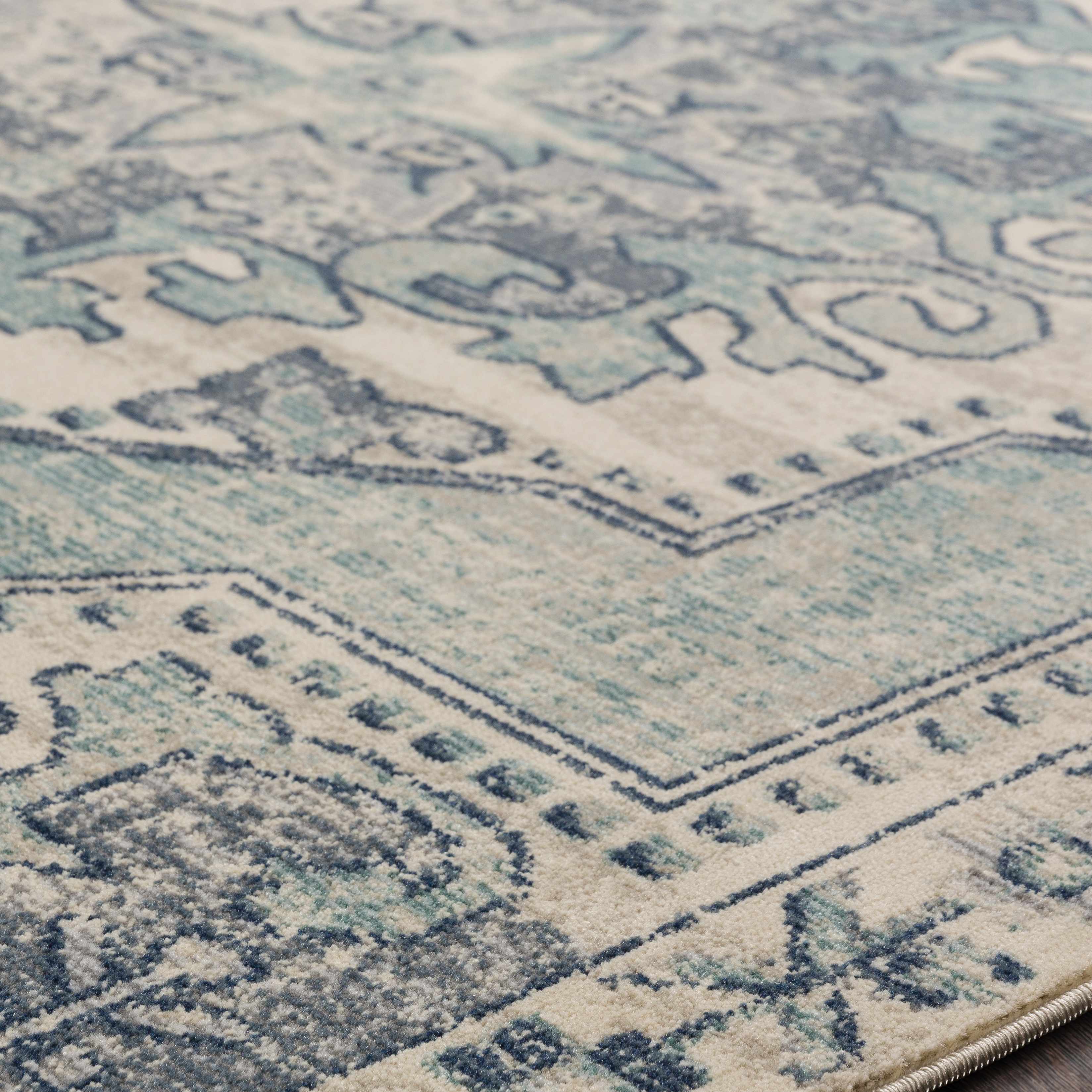 Kenmare Blue Medallion Rug - Clearance - Image 6