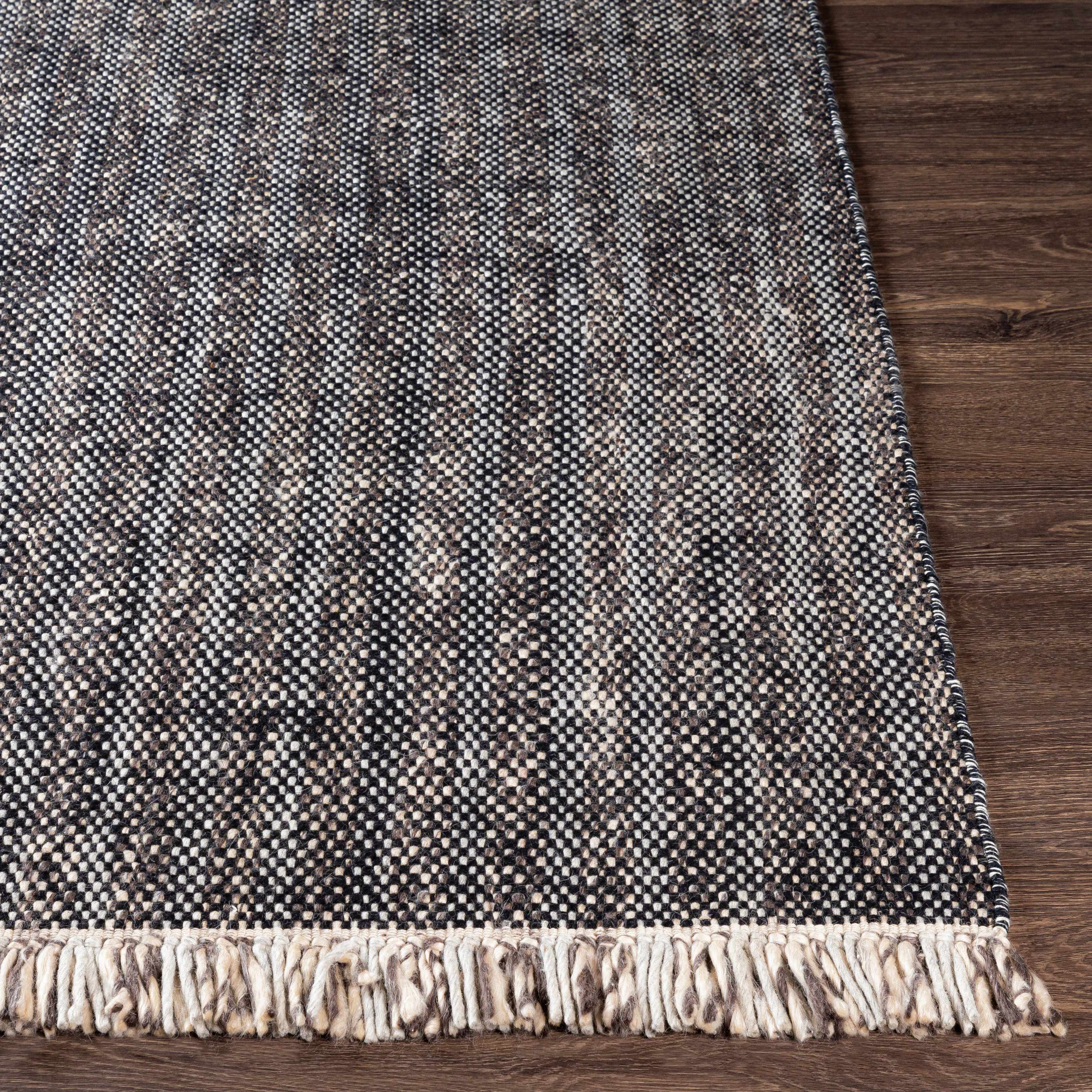Kenora Charcoal Wool Area Rug - Clearance - Image 3