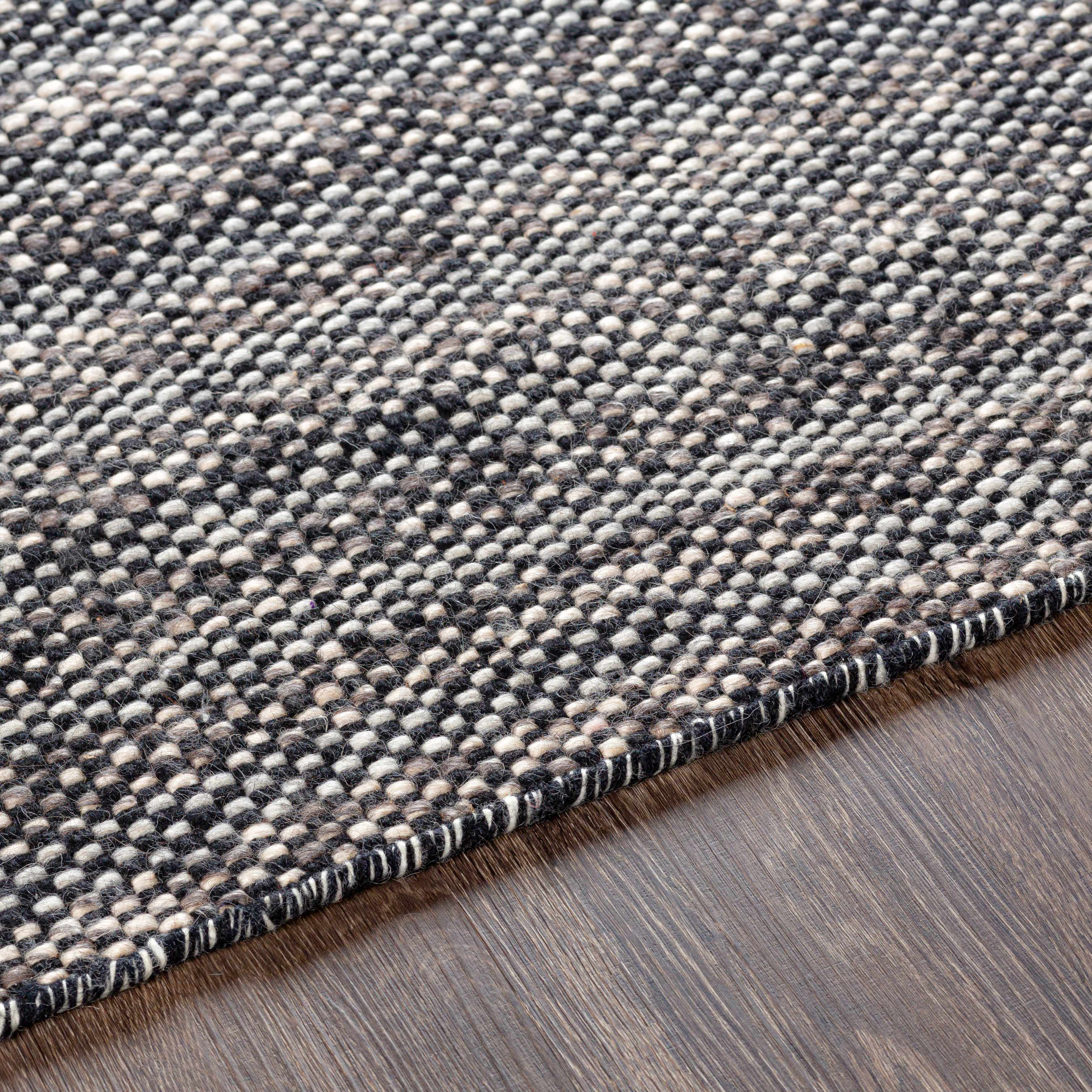 Kenora Charcoal Wool Area Rug - Clearance - Image 5