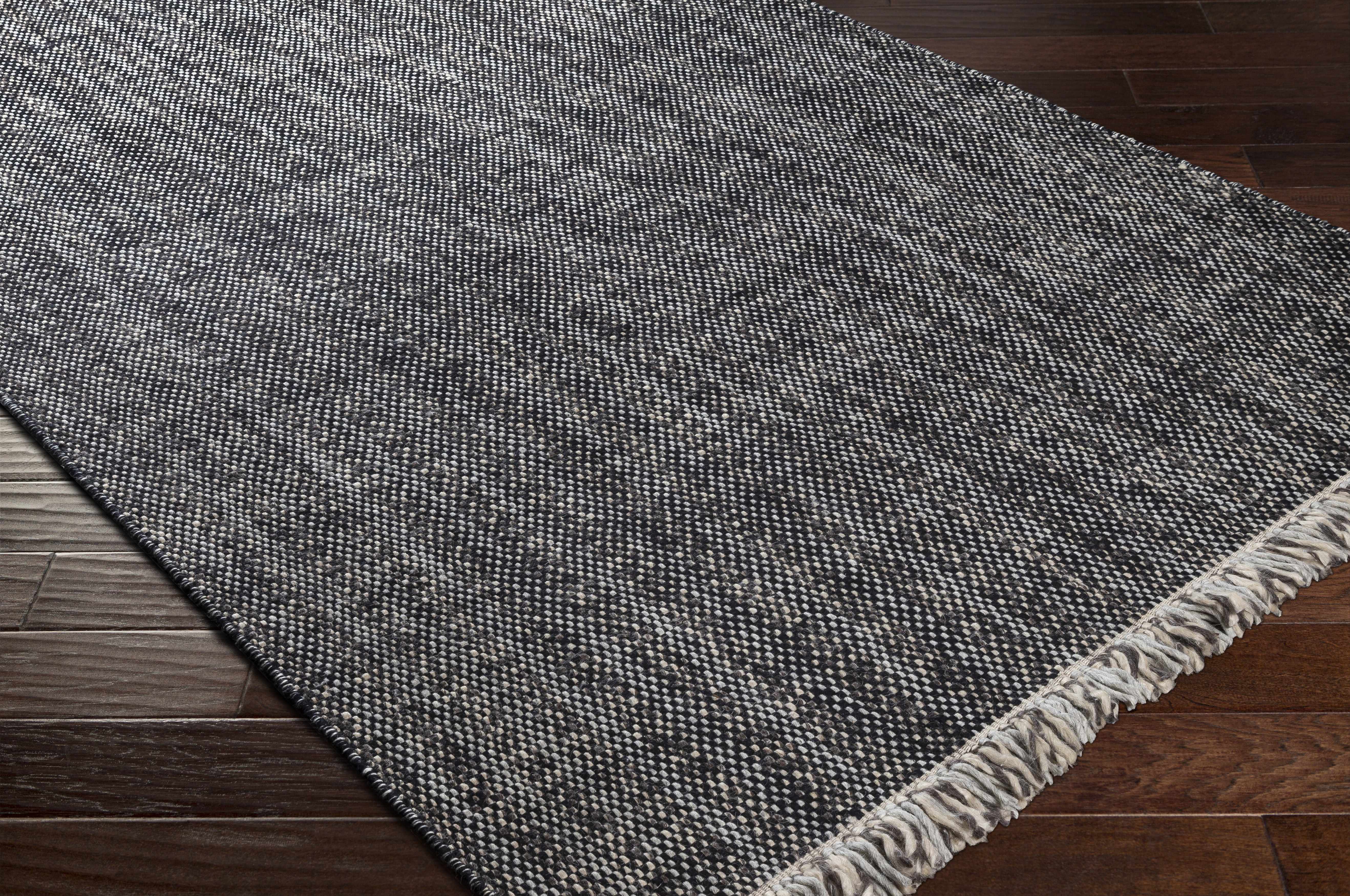 Kenora Charcoal Wool Area Rug - Clearance - Image 9