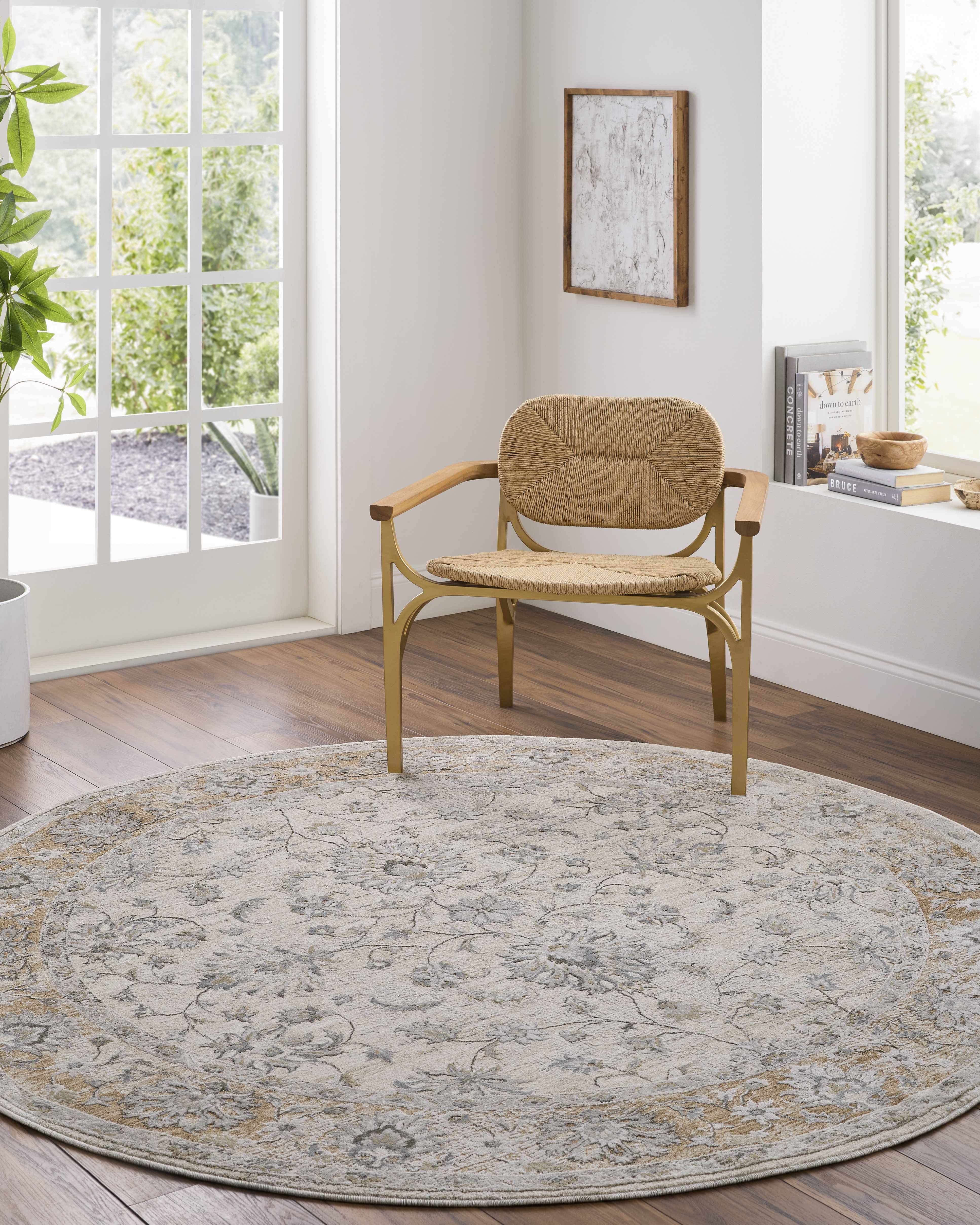 Kerem Cream Damask Rug - Image 2