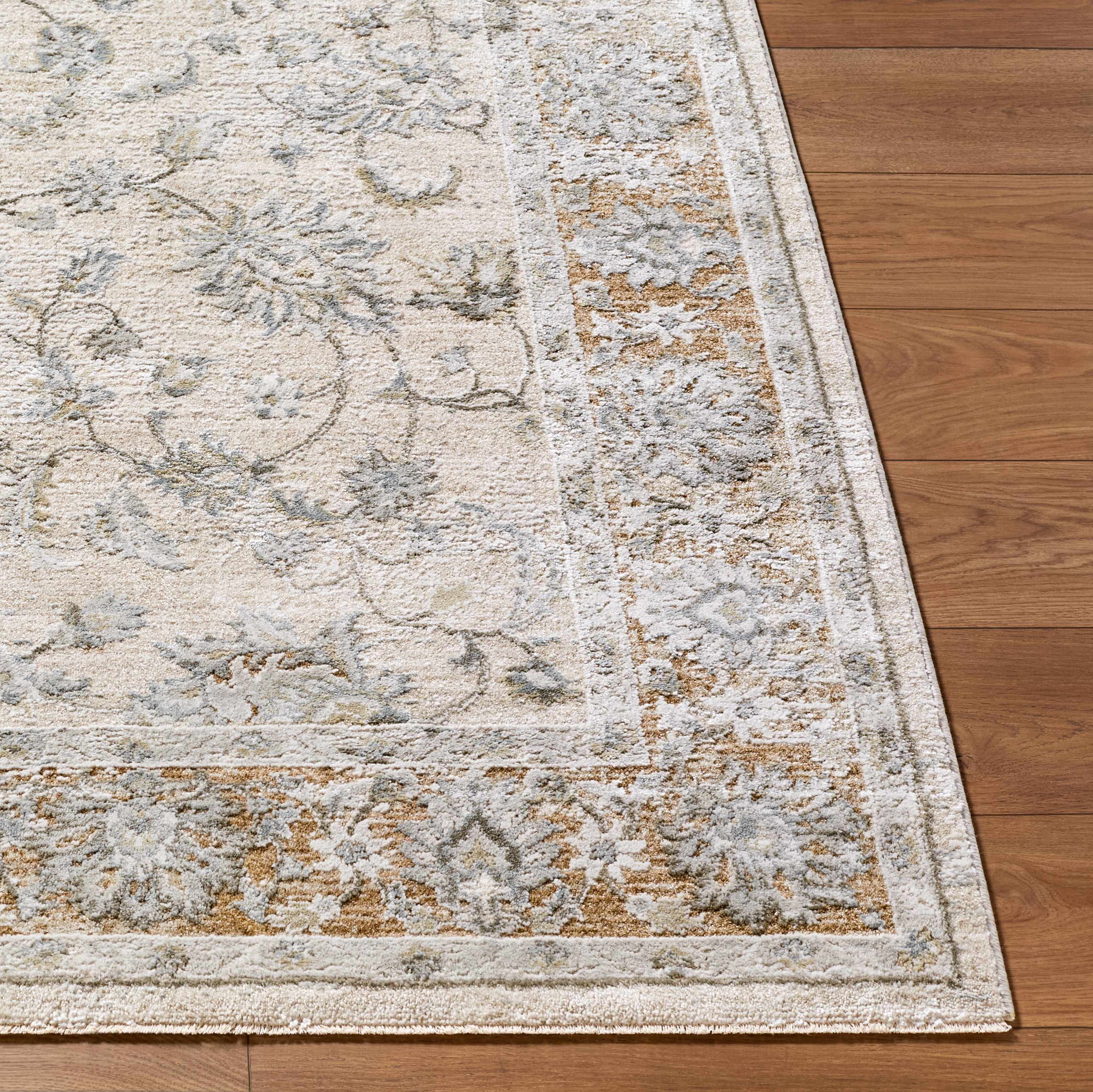 Kerem Cream Damask Rug - Image 3