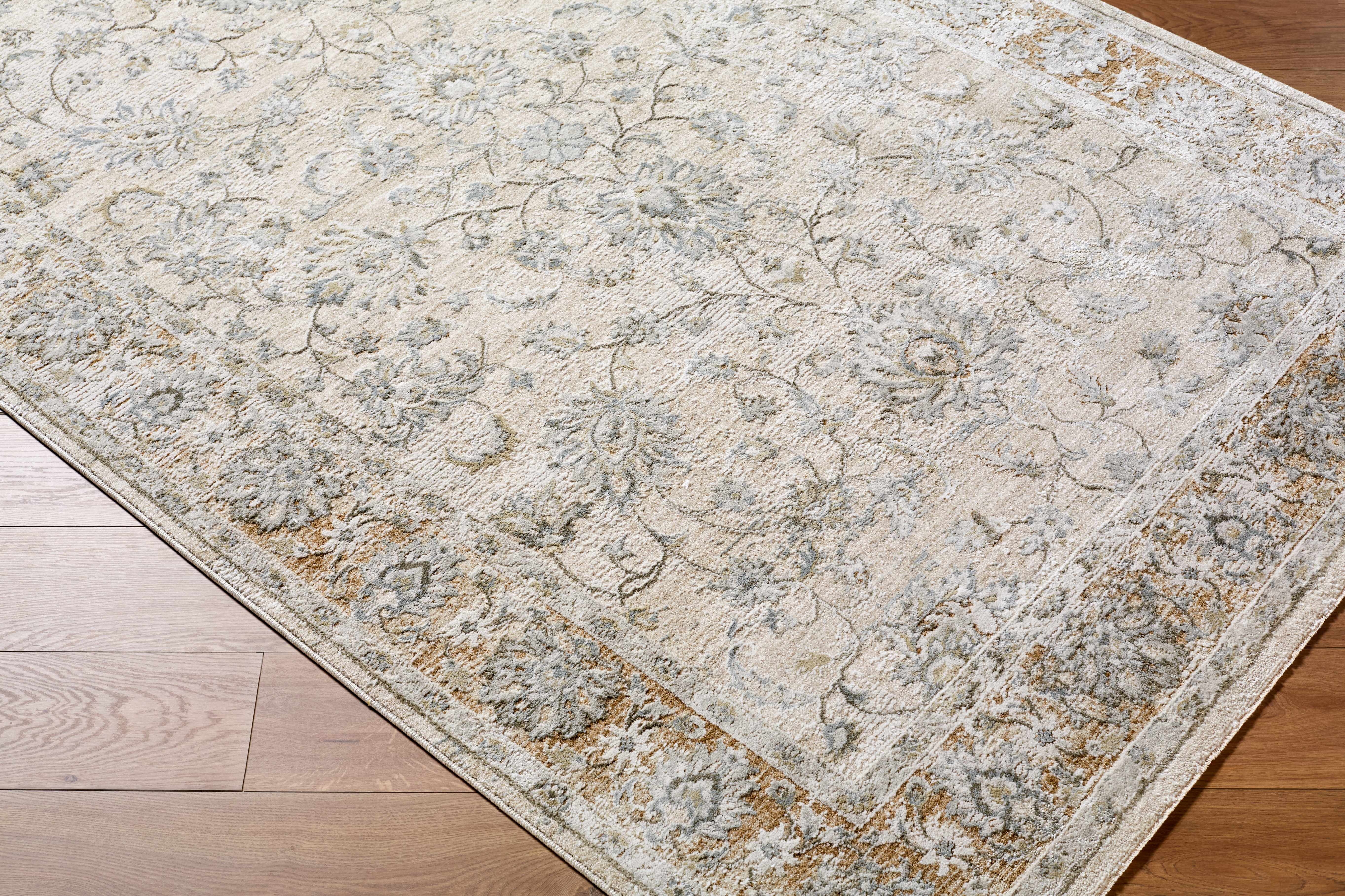 Kerem Cream Damask Rug - Image 4