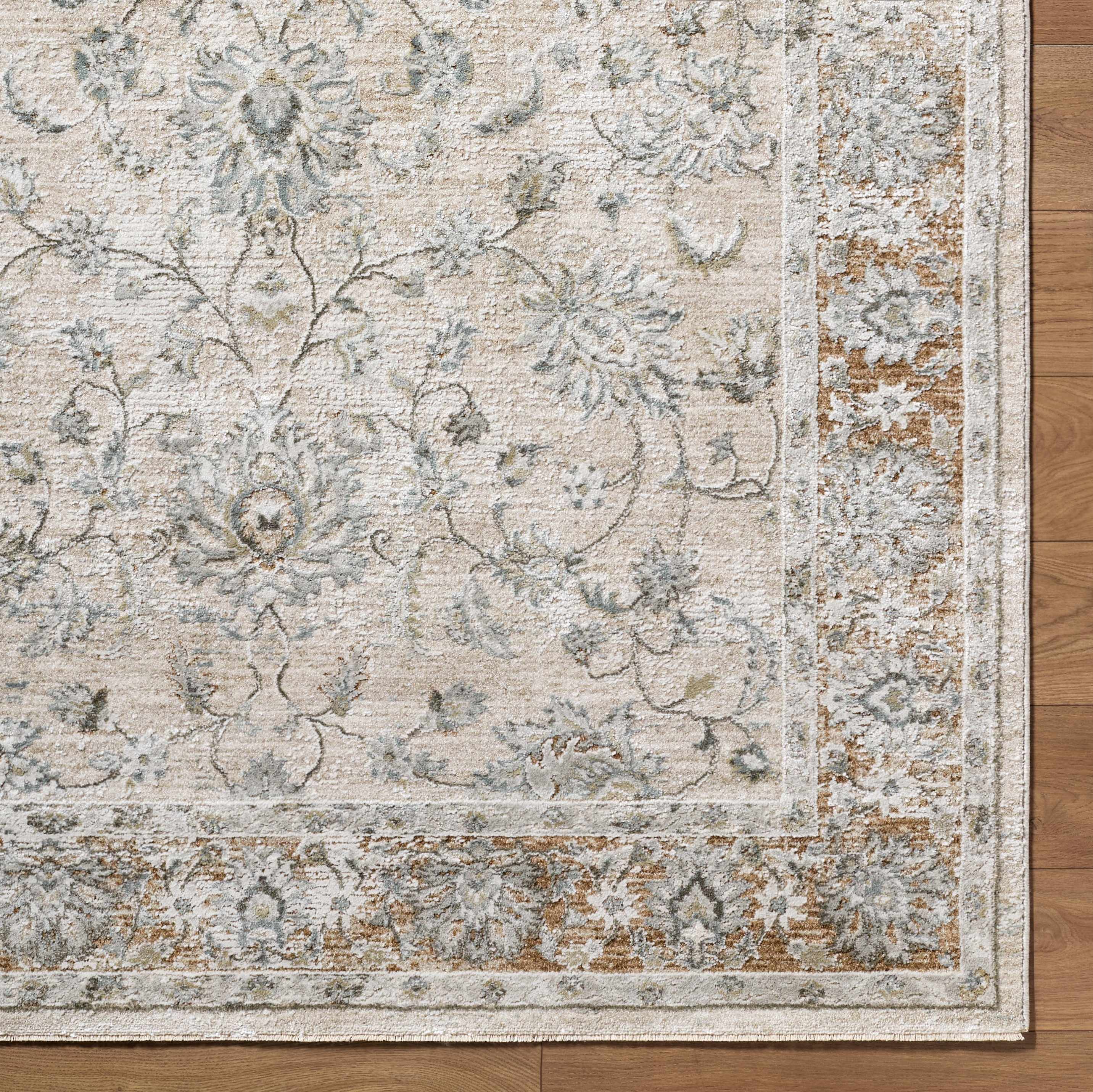 Kerem Cream Damask Rug - Image 7
