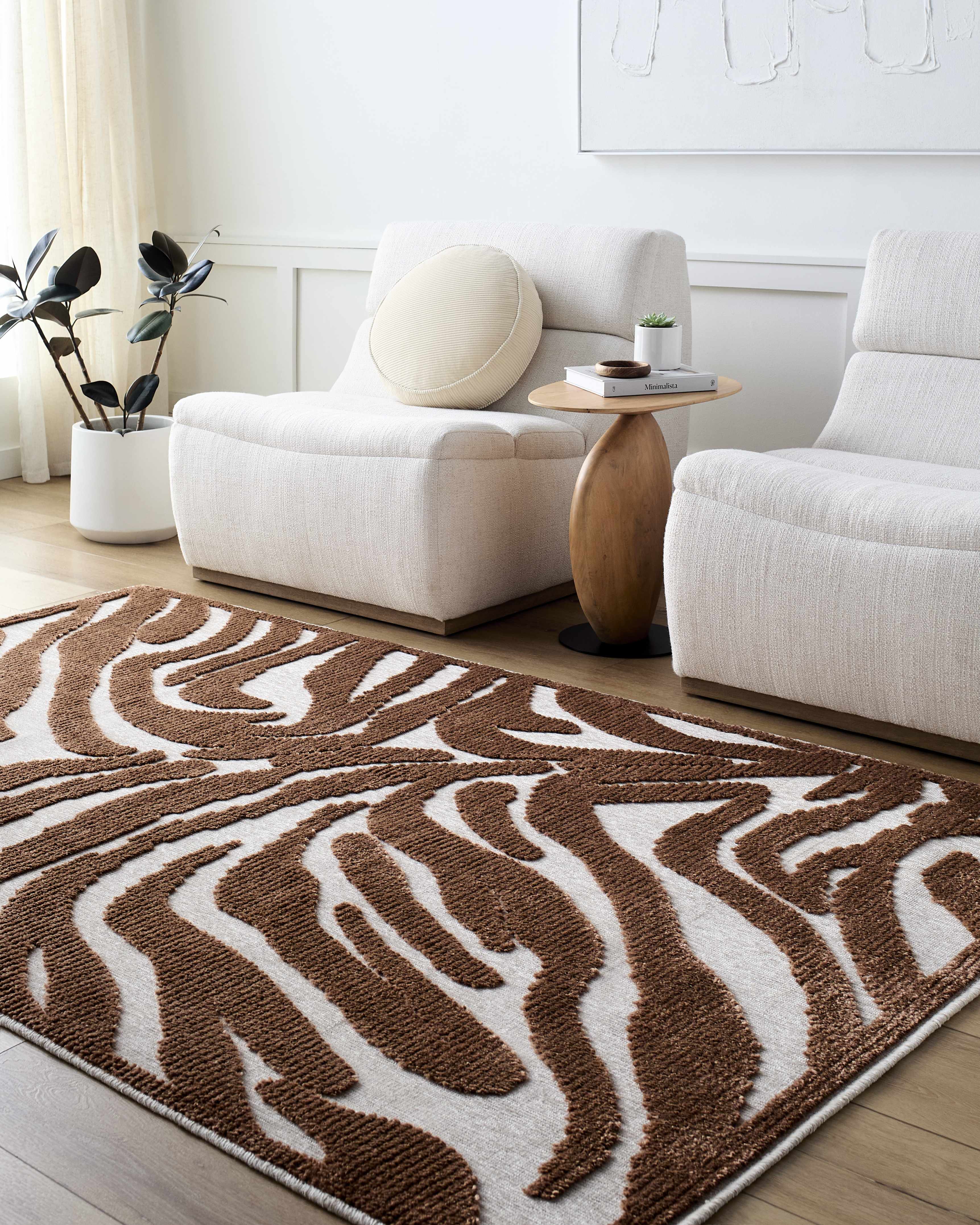 Keto Brown Washable Area Rug - Image 2
