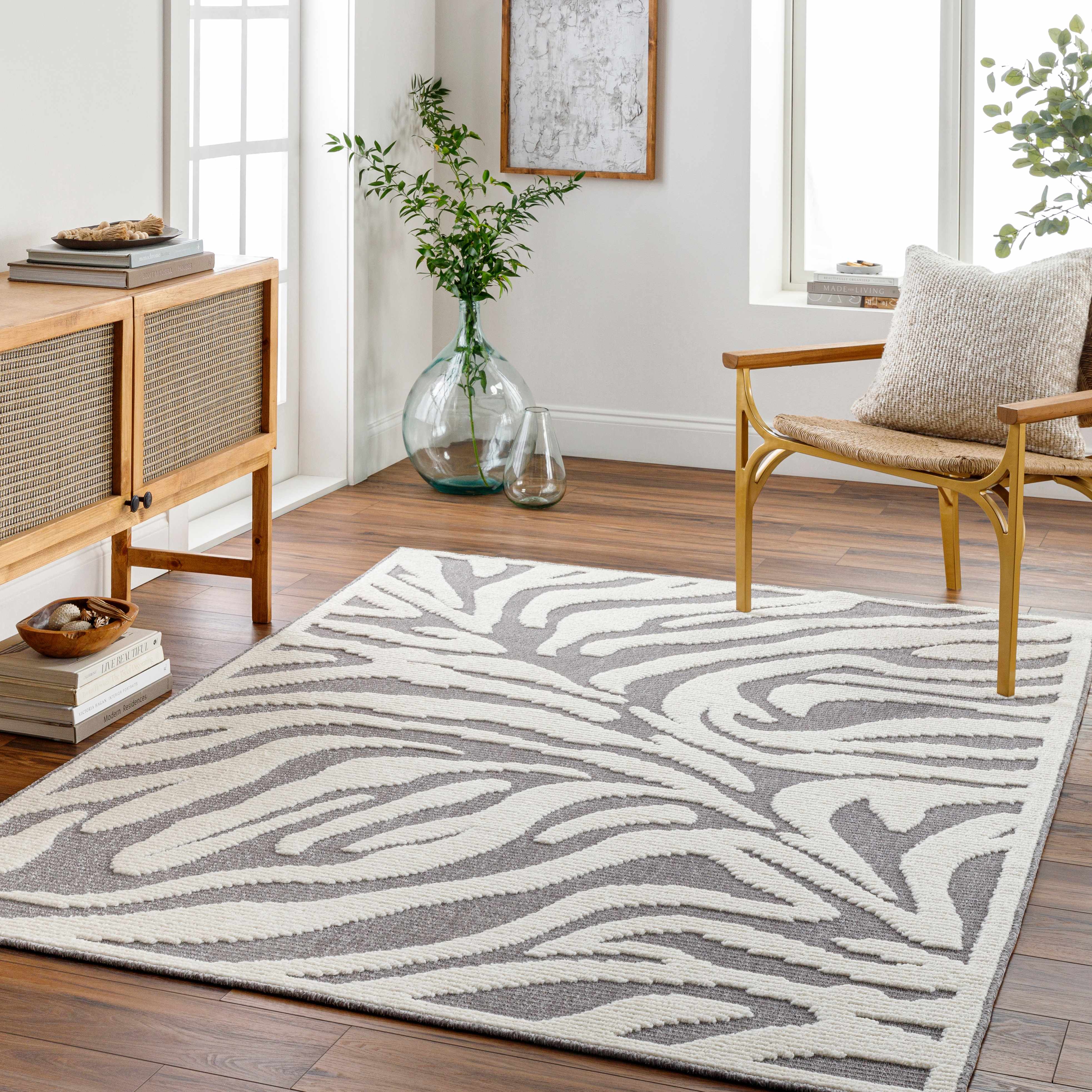 Keto Gray Zebra Rug - Clearance - Image 2