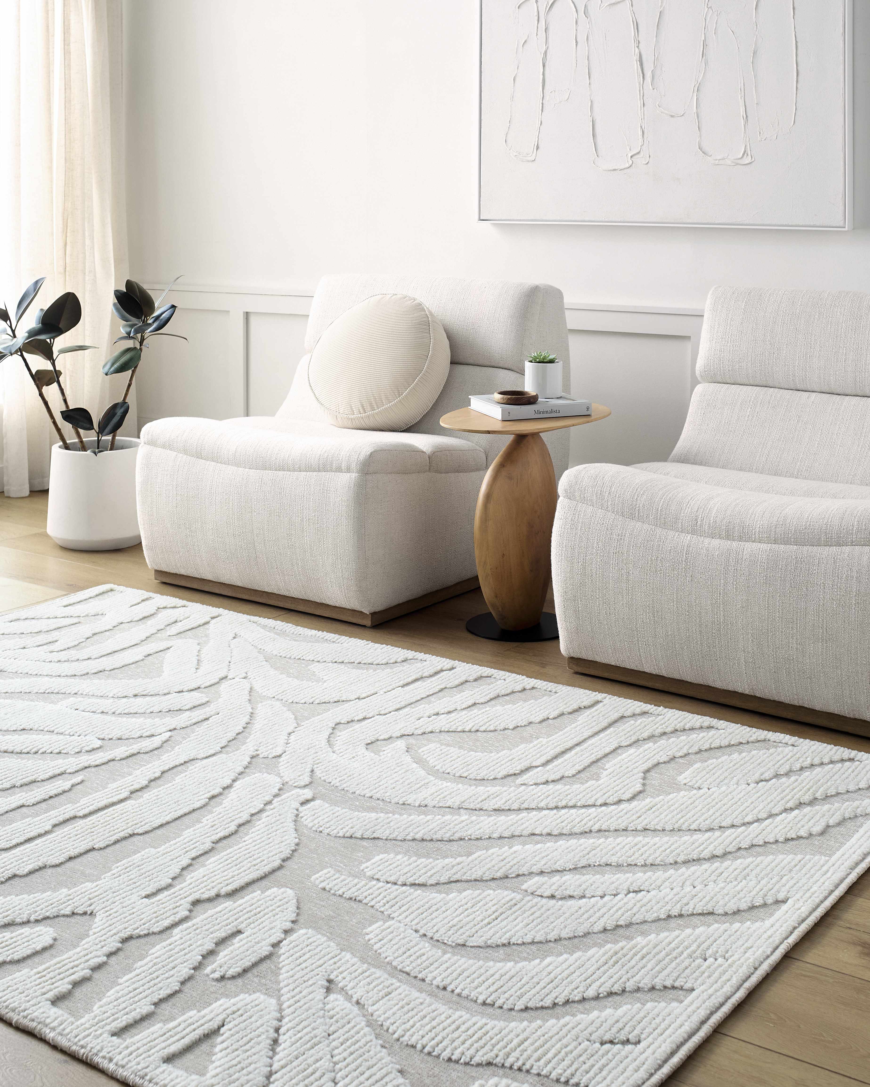 Keto Off-White 3D Washable Area Rug - Image 2