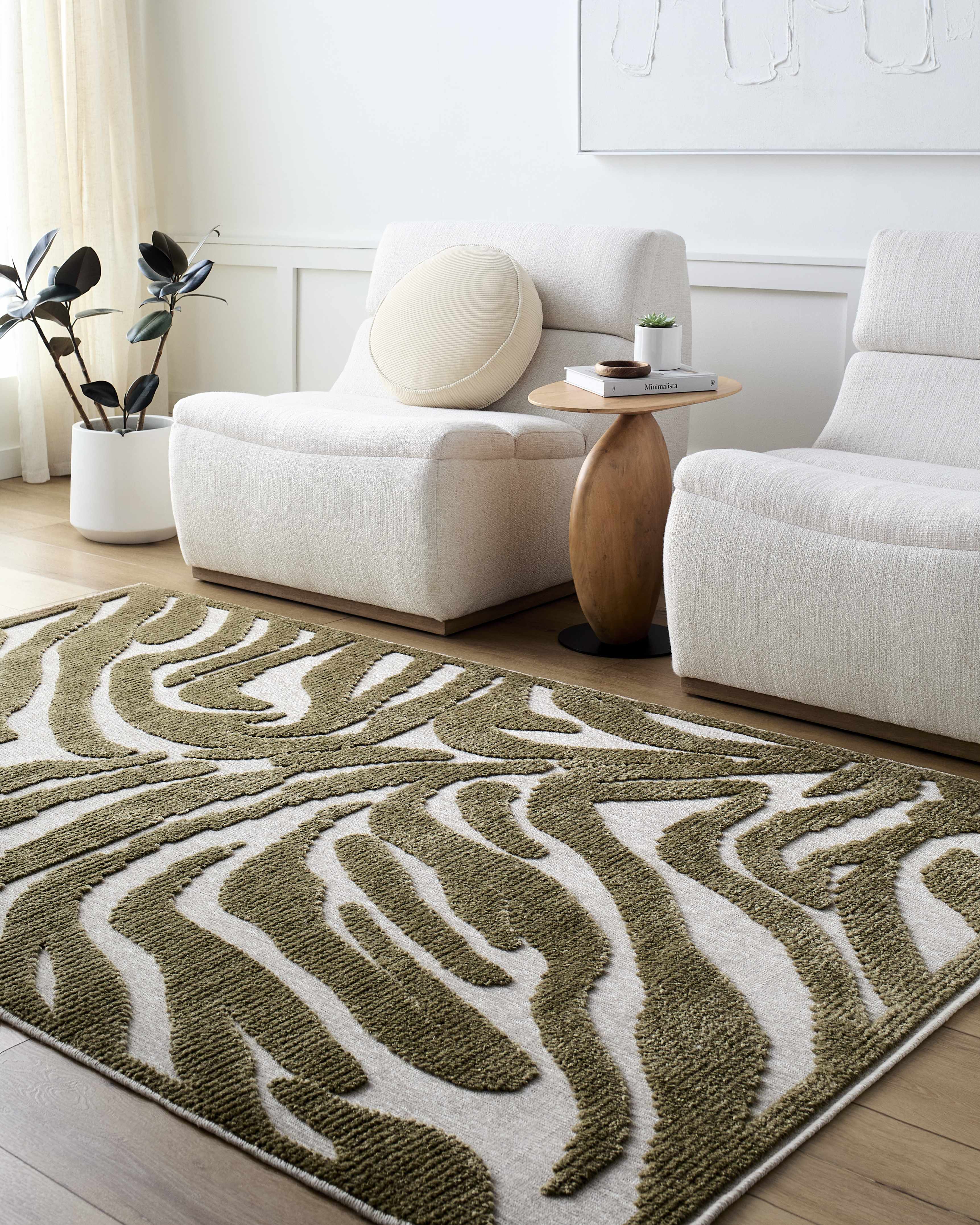 Keto Olive Washable Area Rug - Image 2