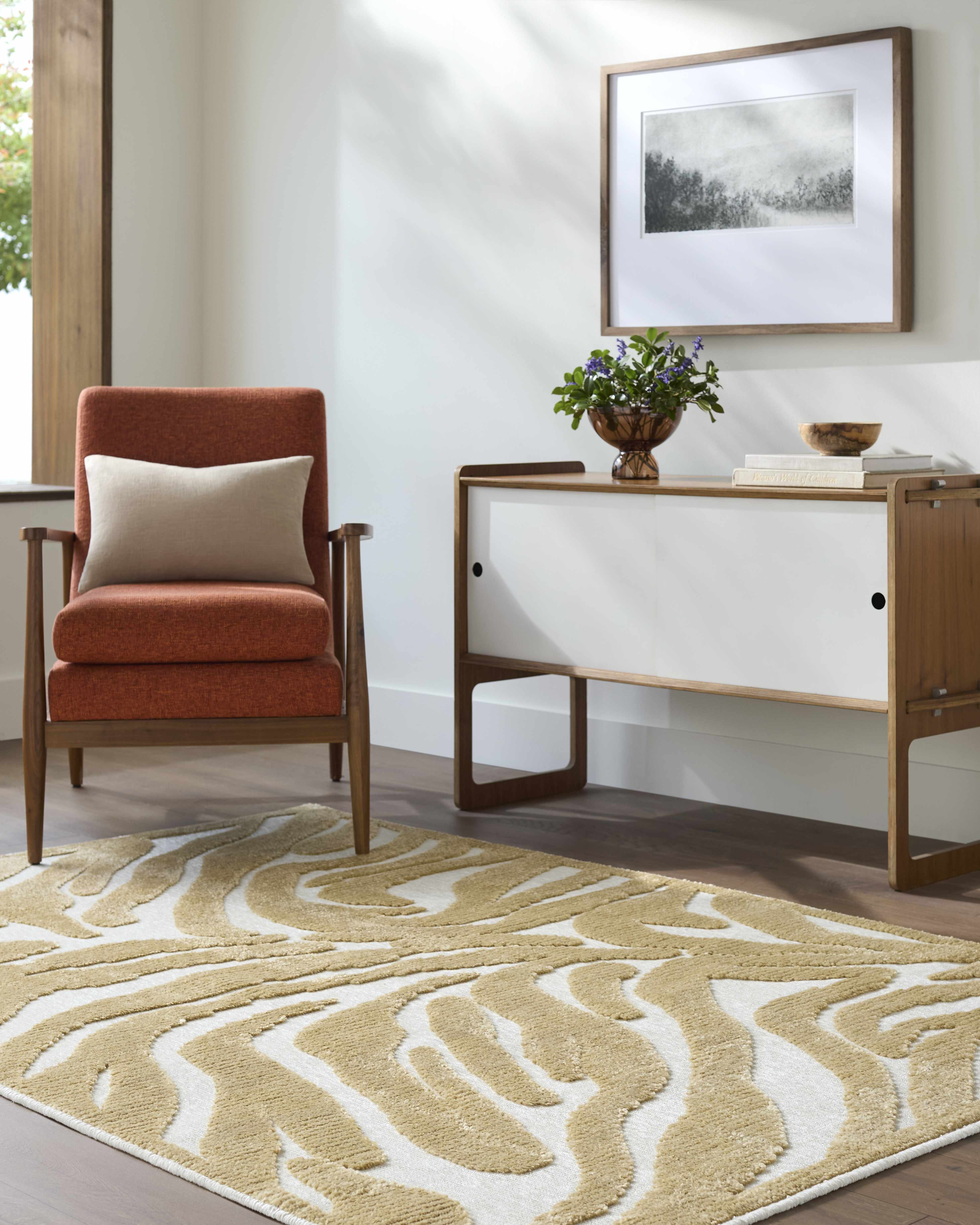 Keto White Washable Area Rug - Image 2