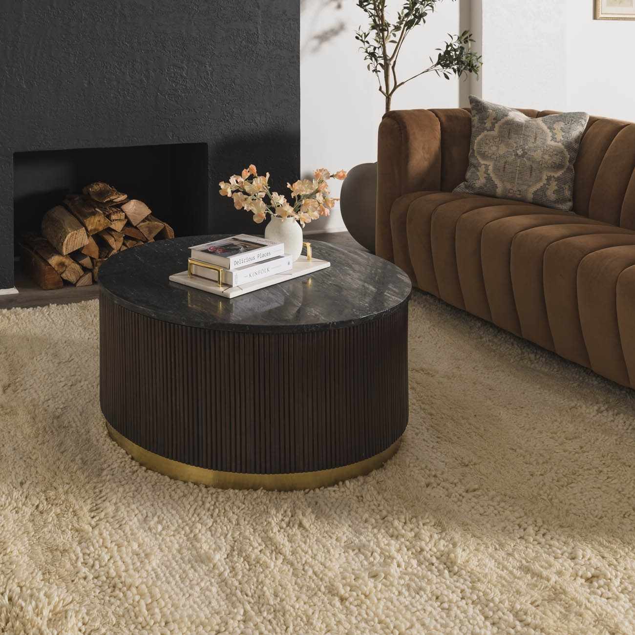 Kettering Solid Cream Wool Shag Rug - Image 3