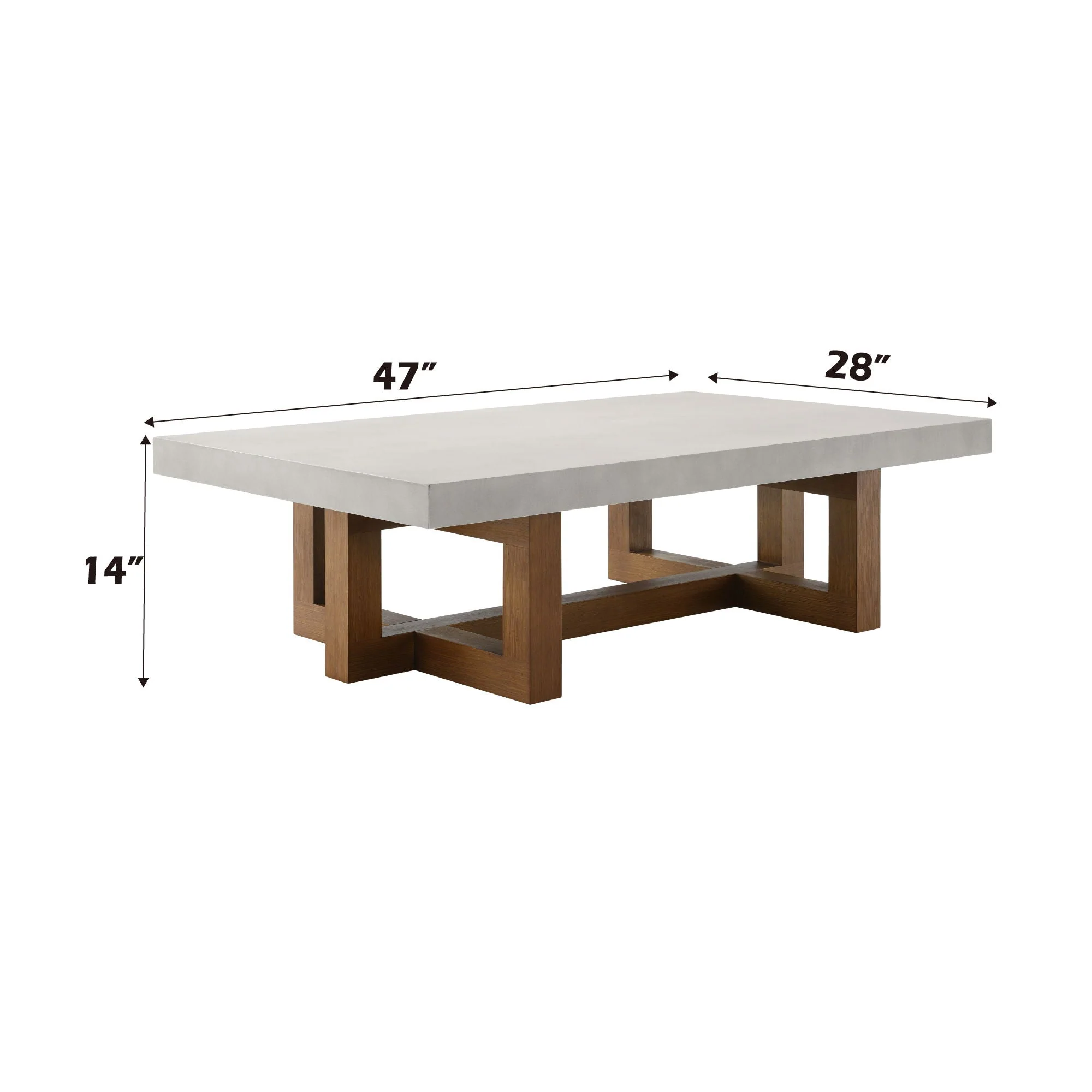 Keven - Faux Concrete Top Table - Image 12