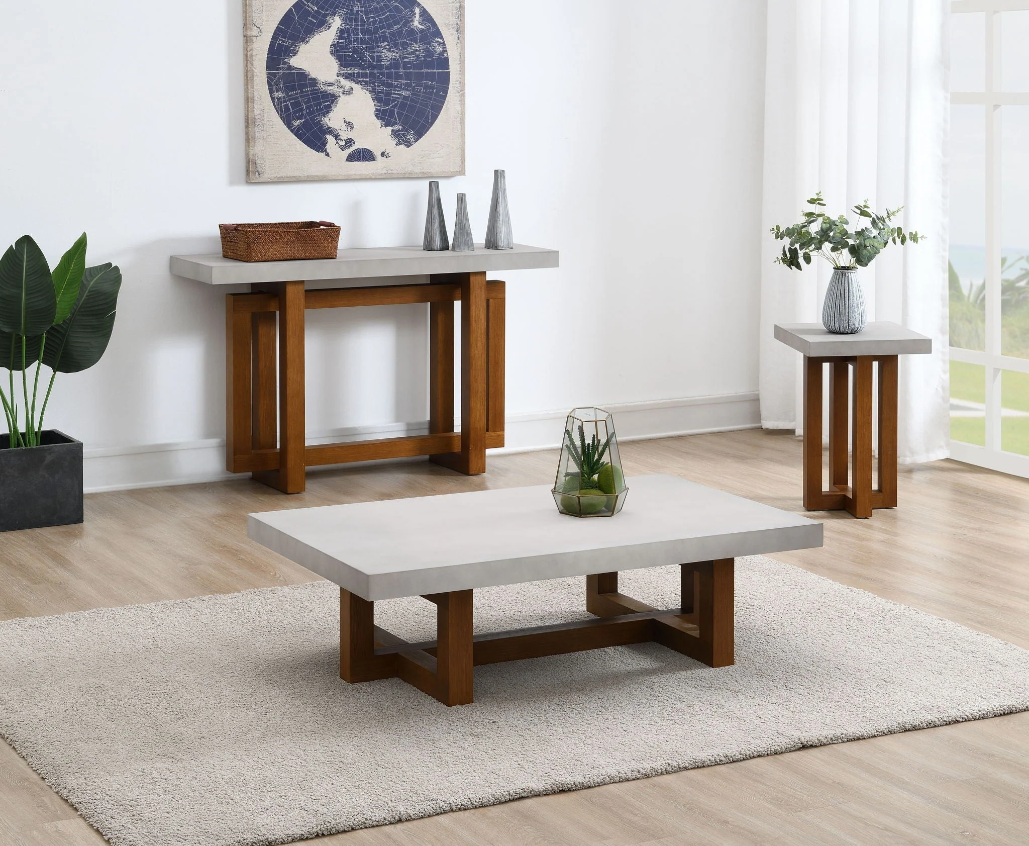 Keven - Faux Concrete Top Table - Image 7