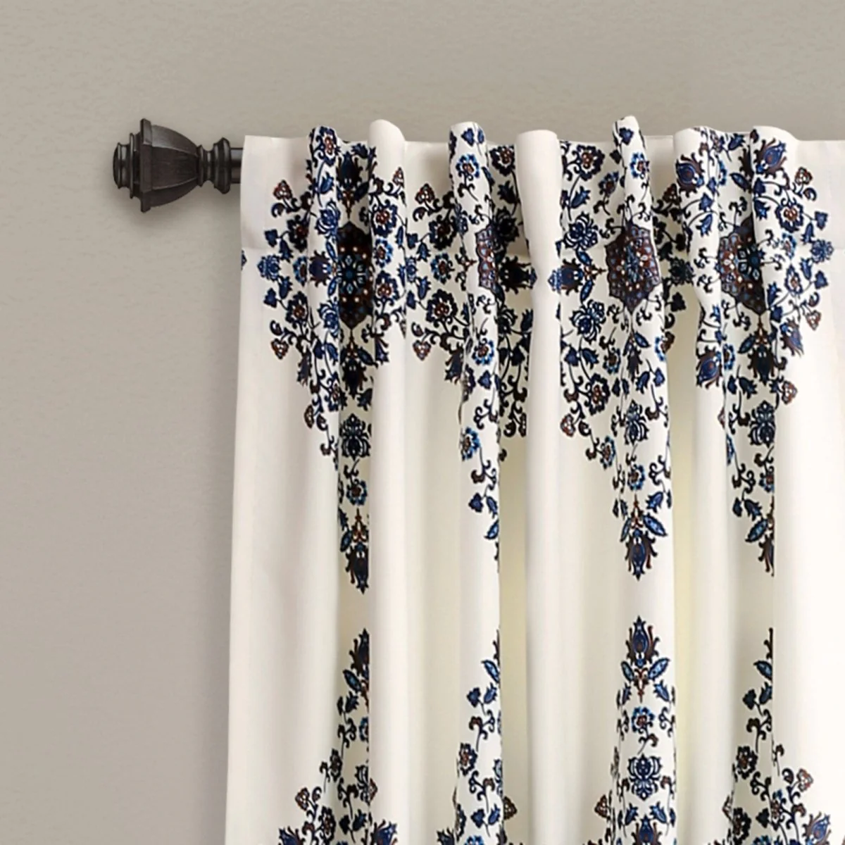 Keya Medallion Light Filtering Window Curtain Panel Set - Image 2
