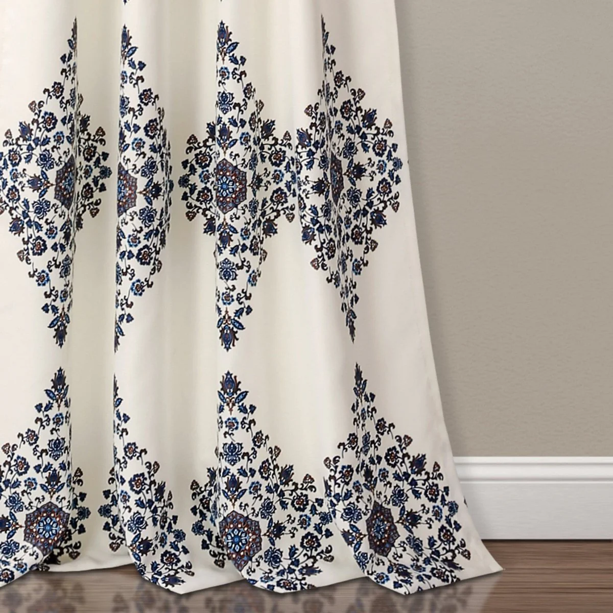 Keya Medallion Light Filtering Window Curtain Panel Set - Image 3