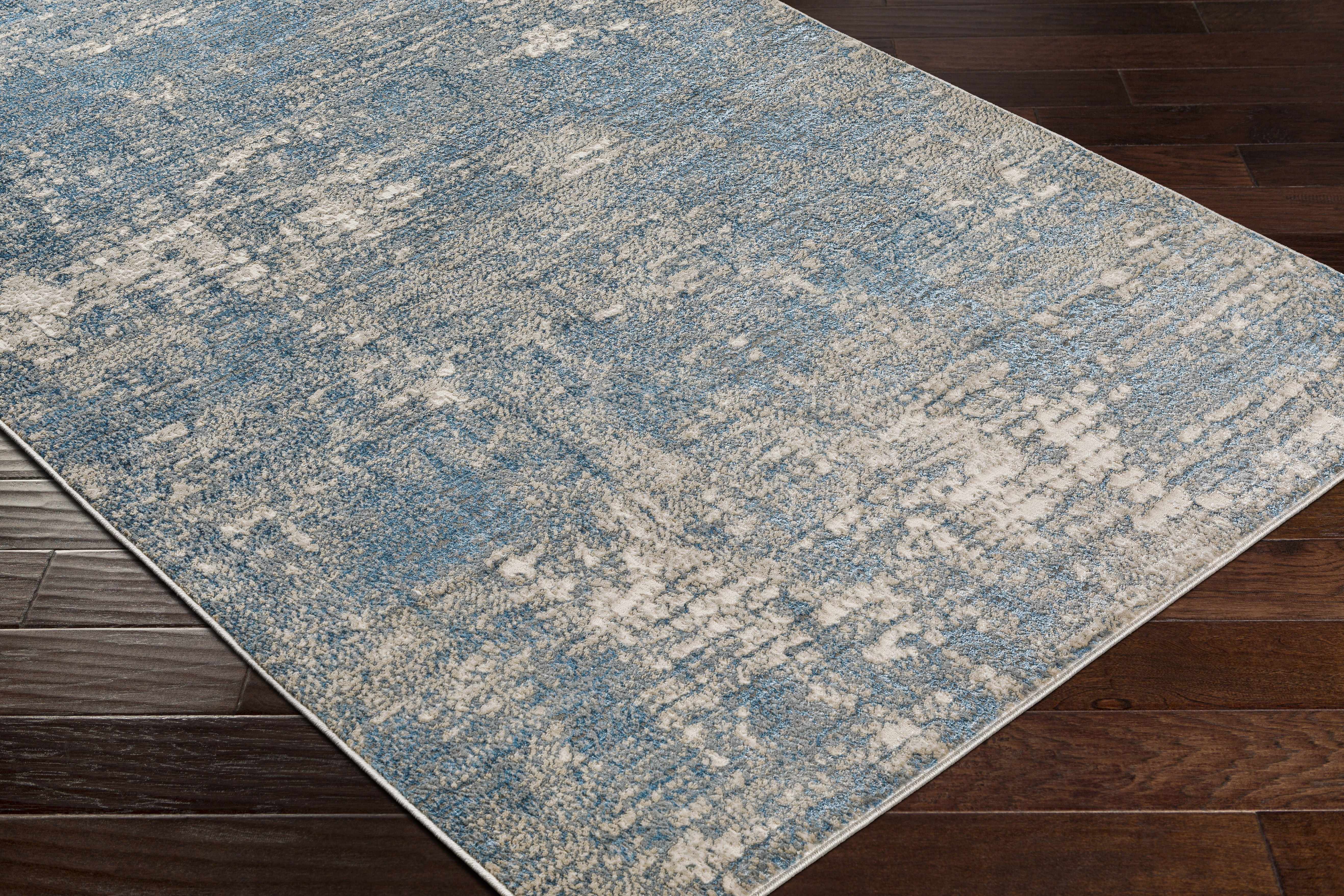Kiblawan Teal Abstract Area Rug - Clearance - Image 3