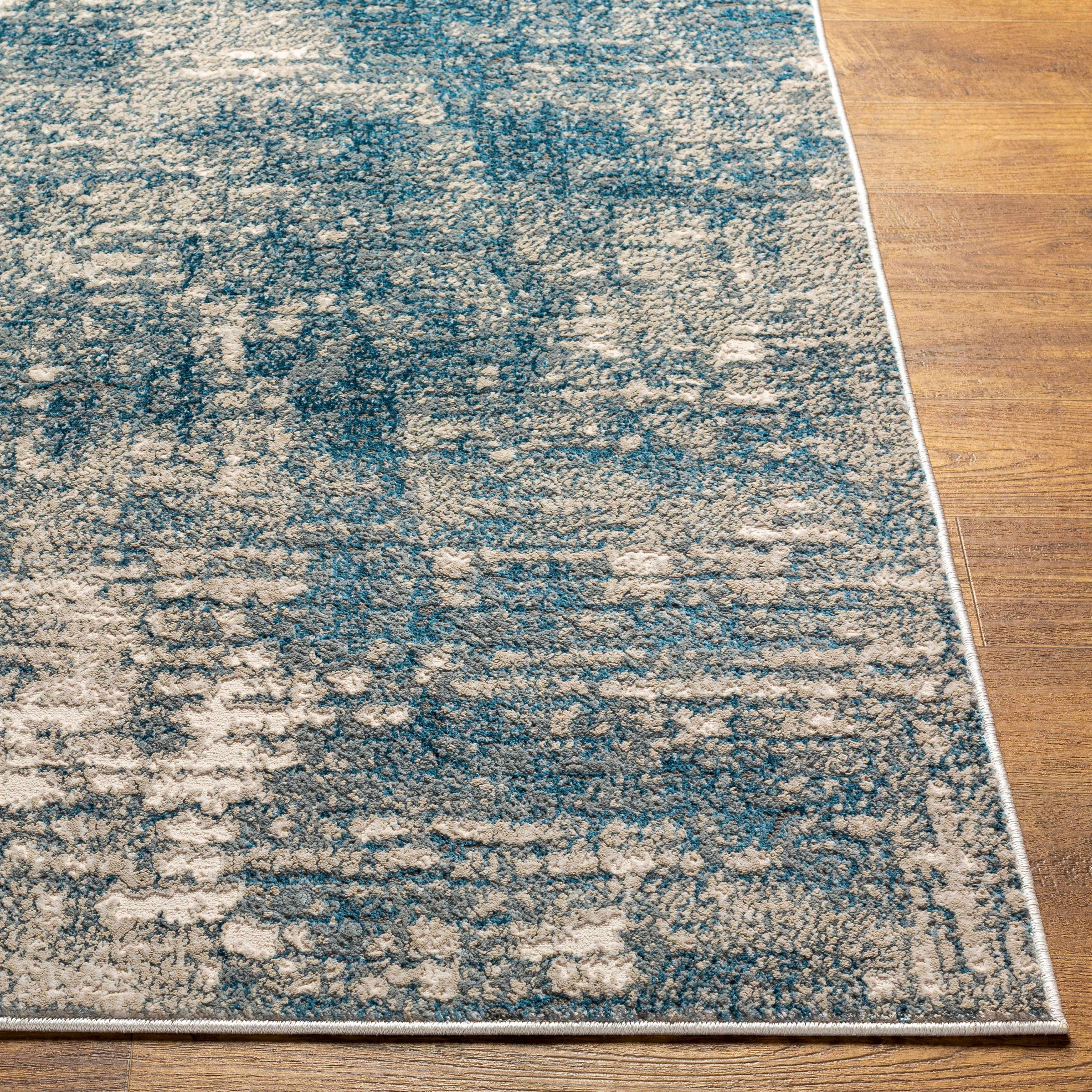 Kiblawan Teal Abstract Area Rug - Clearance - Image 5