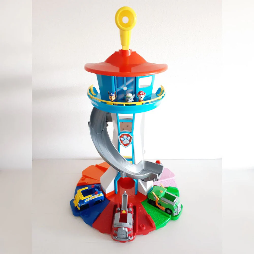 Kids Car Ramp Toy Set with Slide Tower & Race Track Playset - Image 2