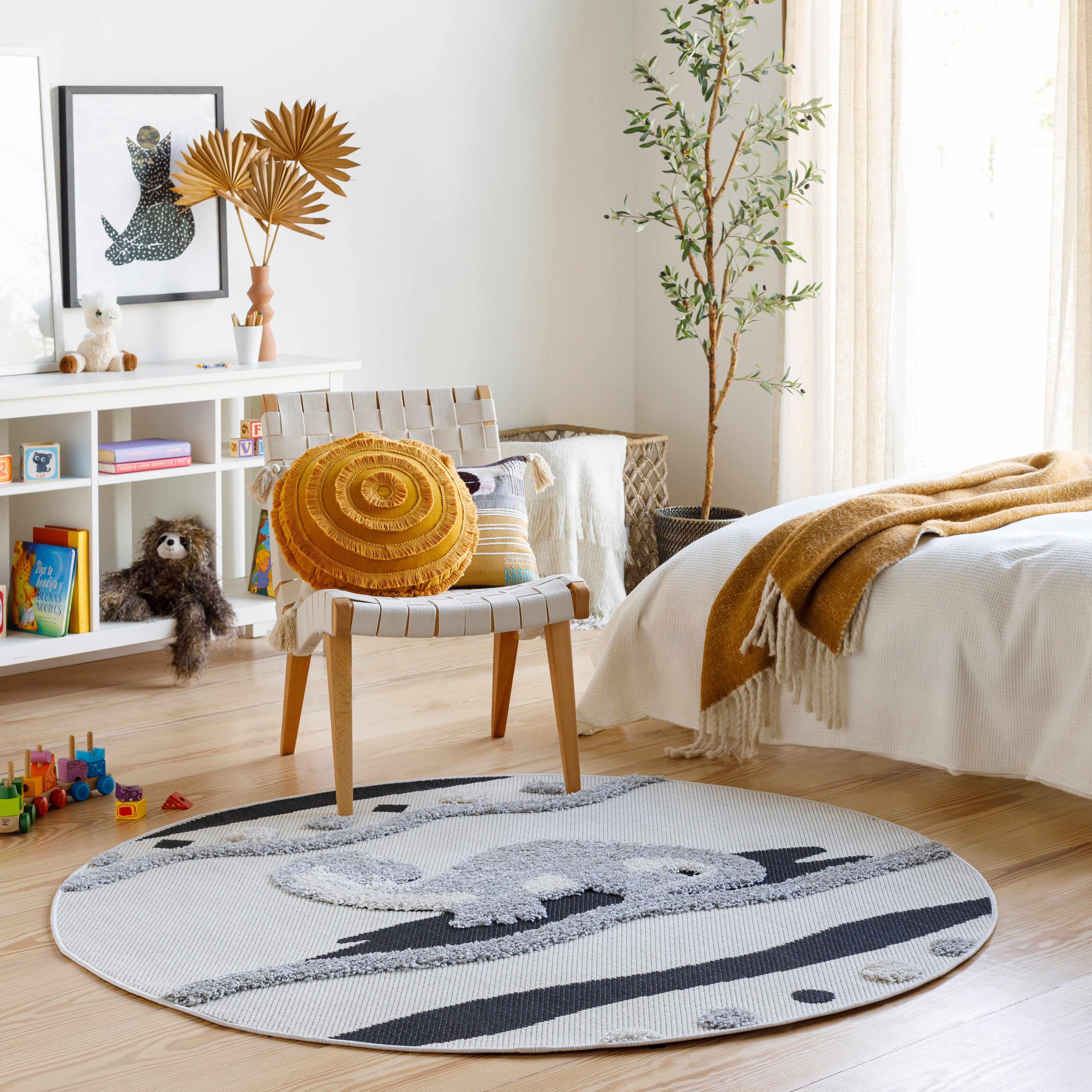 Kids Dinosaur Animal Print Nursery Area Rug - Clearance - Image 2