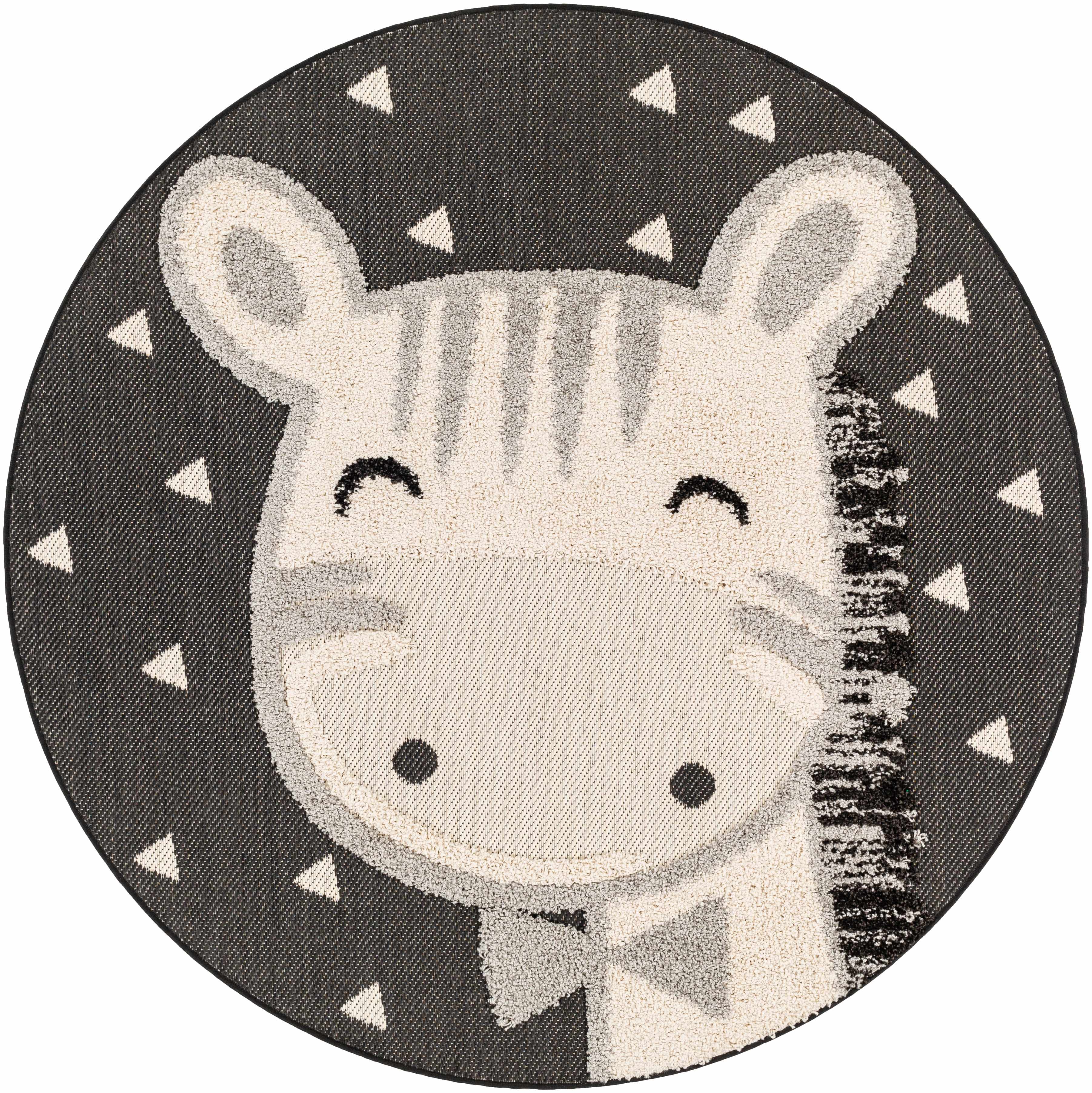 Kids Giraffe Bowtie Animal Print Nursery Area Rug - Clearance - Image 5