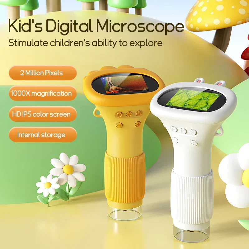 Kids Handheld Microscope 1000X Magnification – Portable STEM Science Toy - Image 2