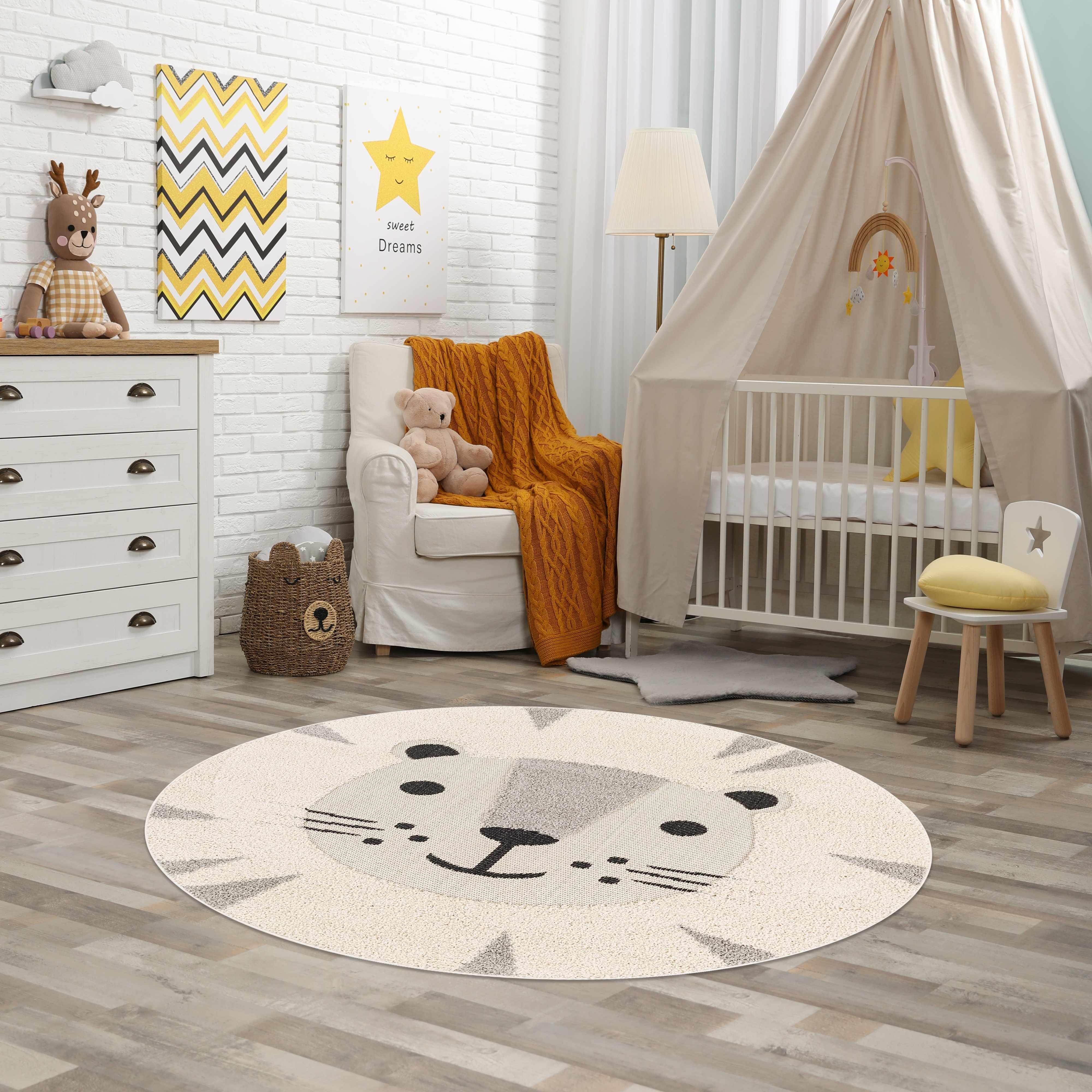 Kids Lion Animal Print Nursery Area Rug - Clearance - Image 2