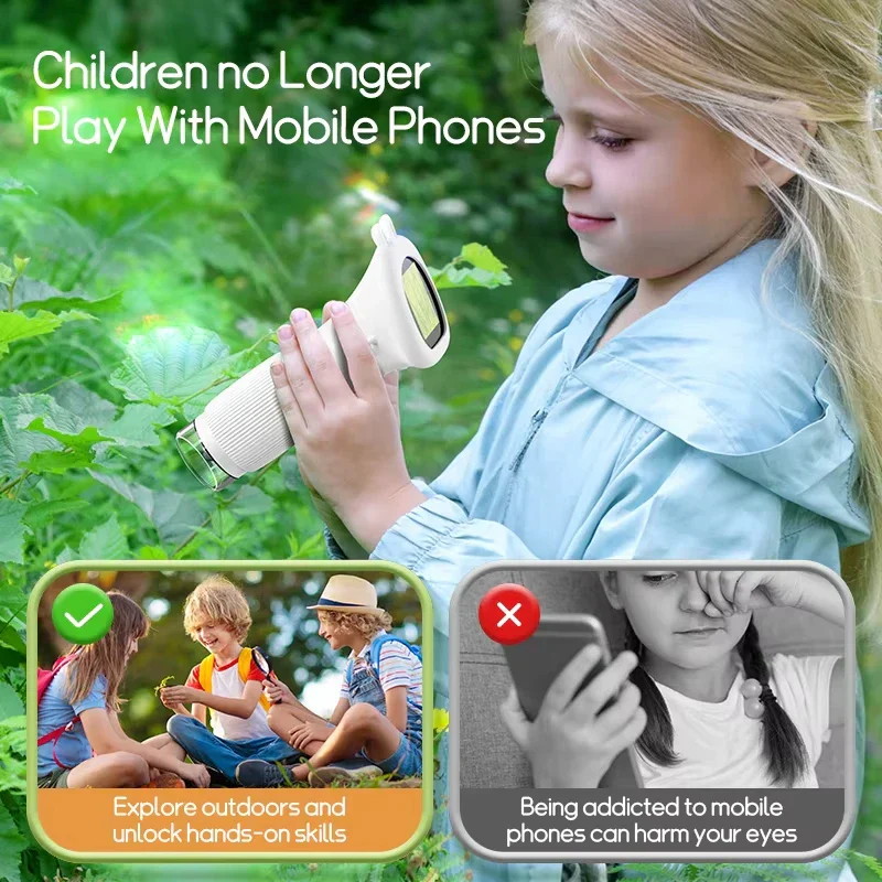 Kids Microscope 1000X Digital Magnifier with LED Camera Educational Toy - Image 3