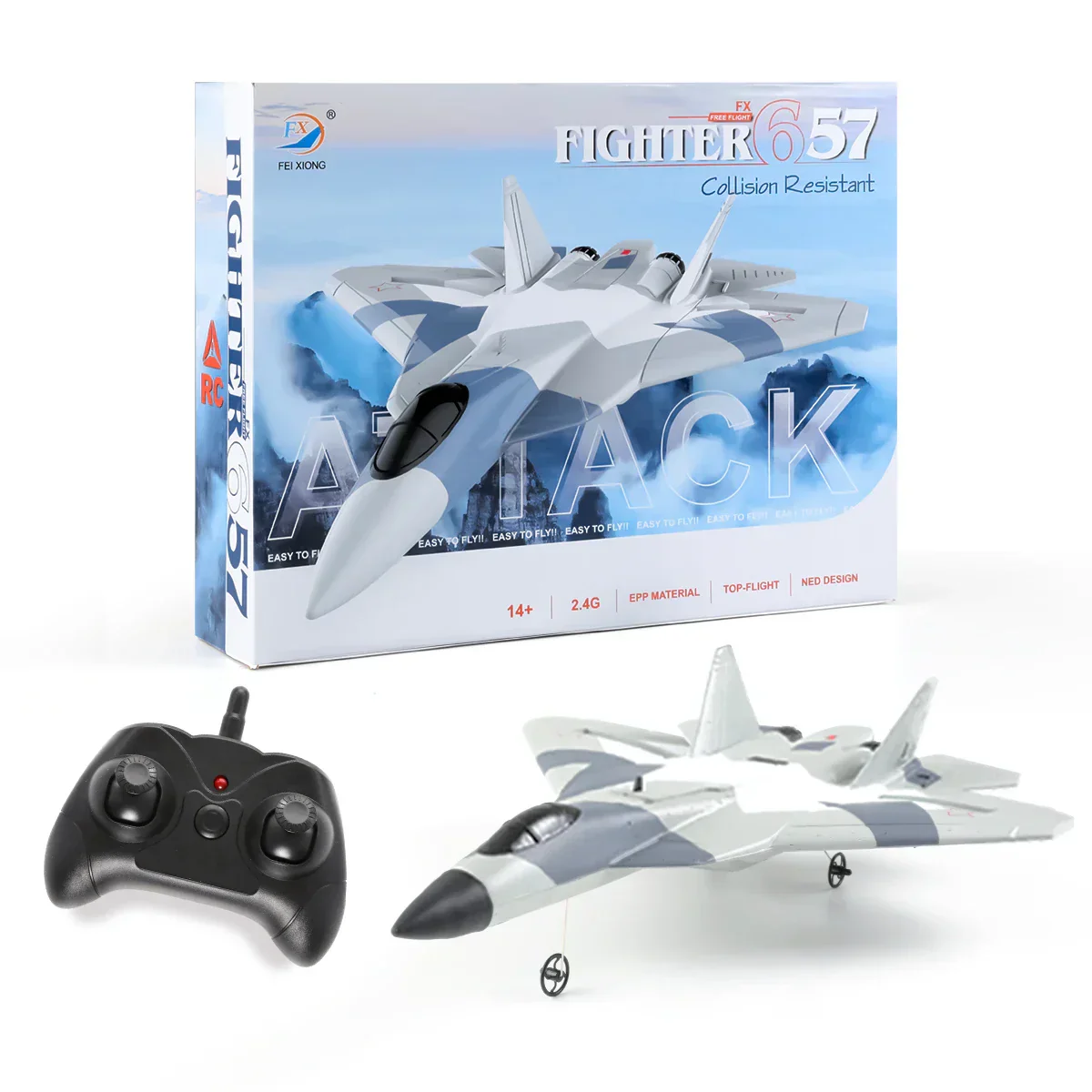 Kids RC Airplane 2.4GHz Fighter Jet Glider Remote Control Plane - Image 11