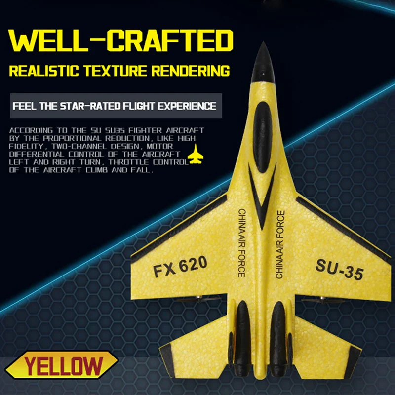 Kids RC Airplane 2.4GHz Fighter Jet Glider Remote Control Plane - Image 5
