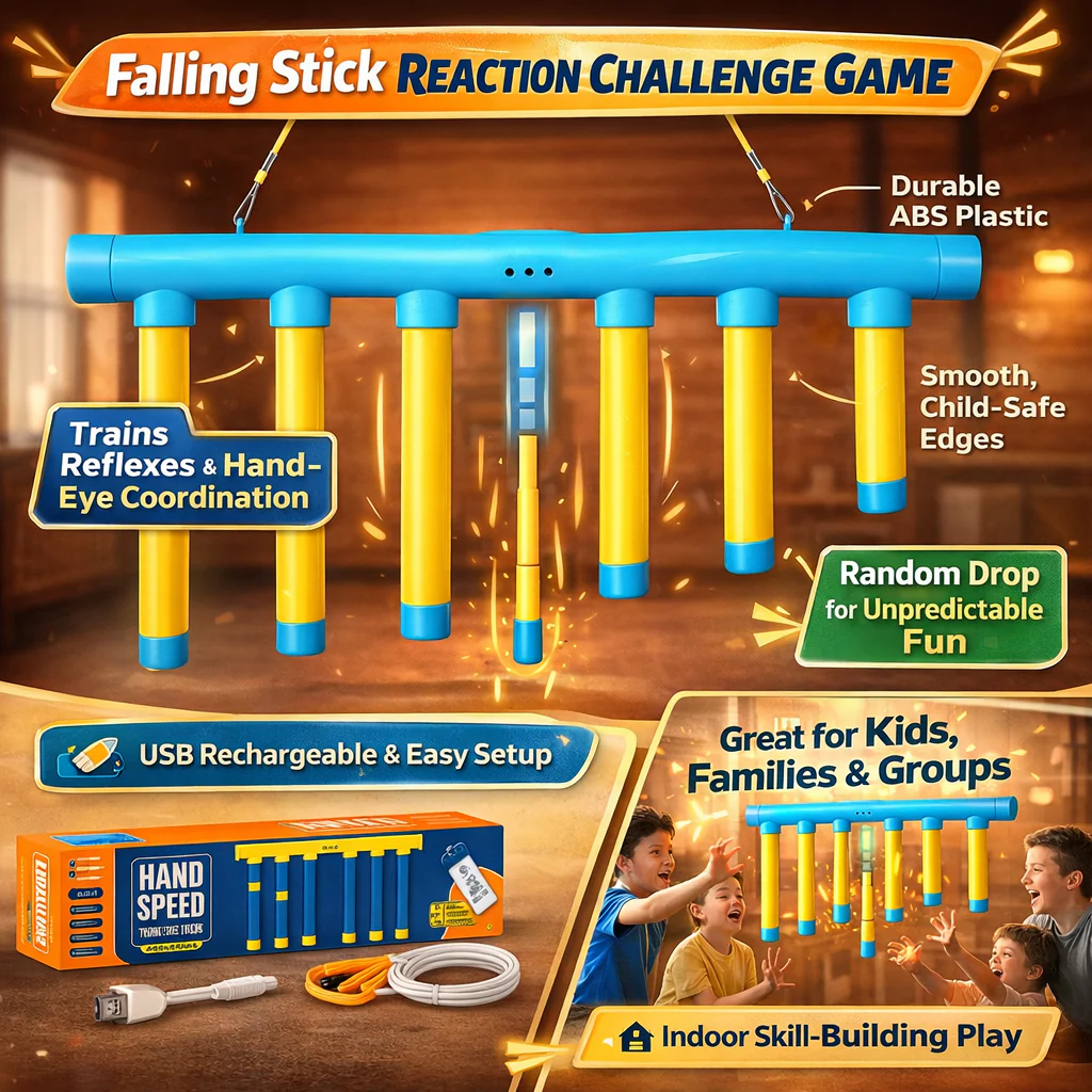 Kids Reaction Training Game Falling Stick Reflex Challenge - Image 5