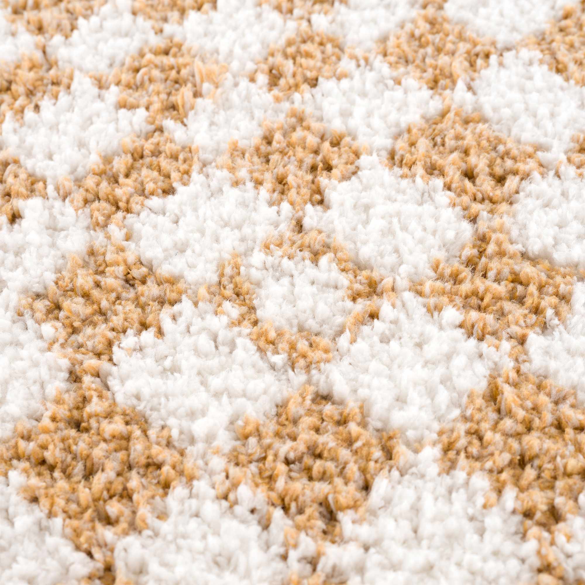 Kieu Mustard & Ivory Checkered Area Rug - Image 18