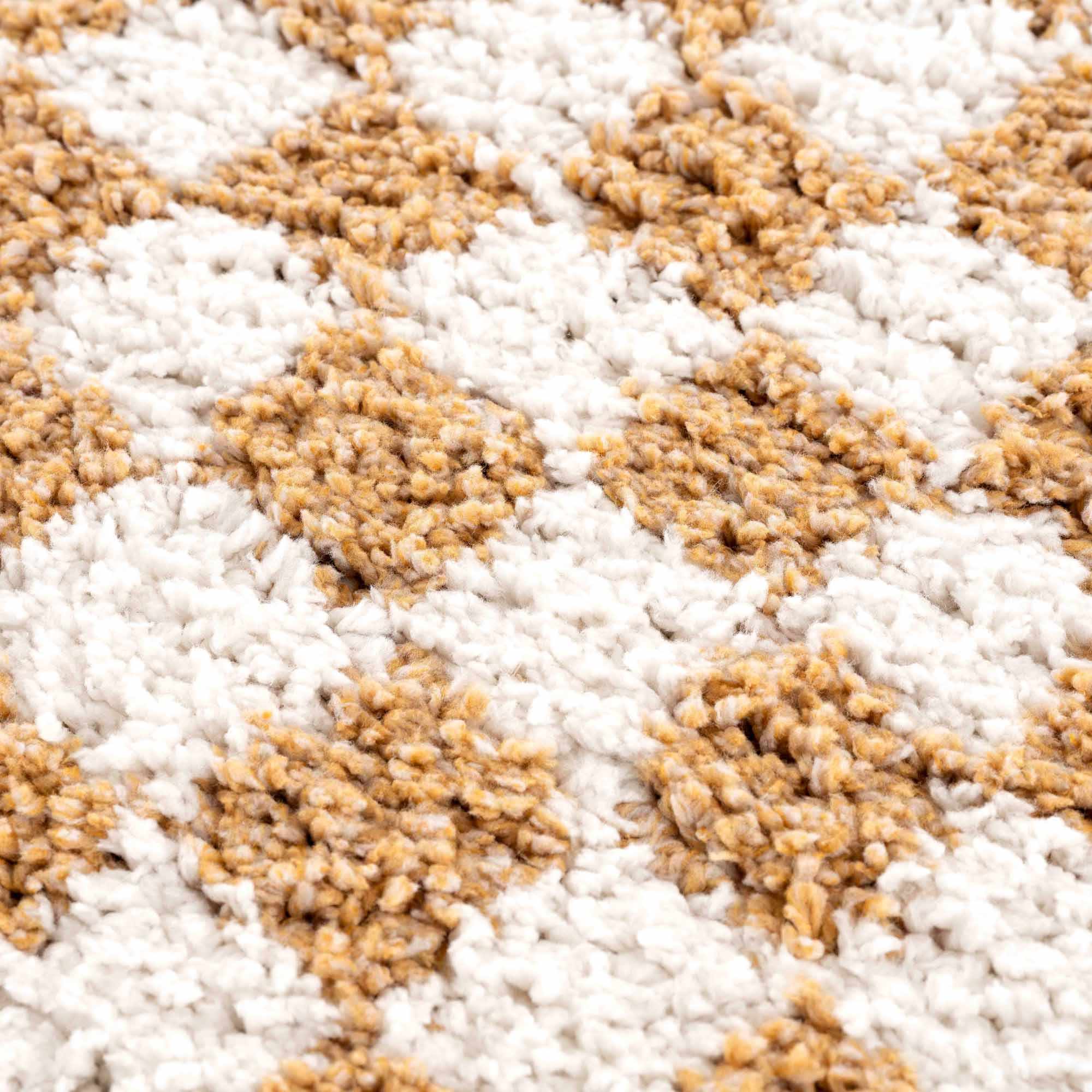 Kieu Mustard & Ivory Checkered Area Rug - Image 20